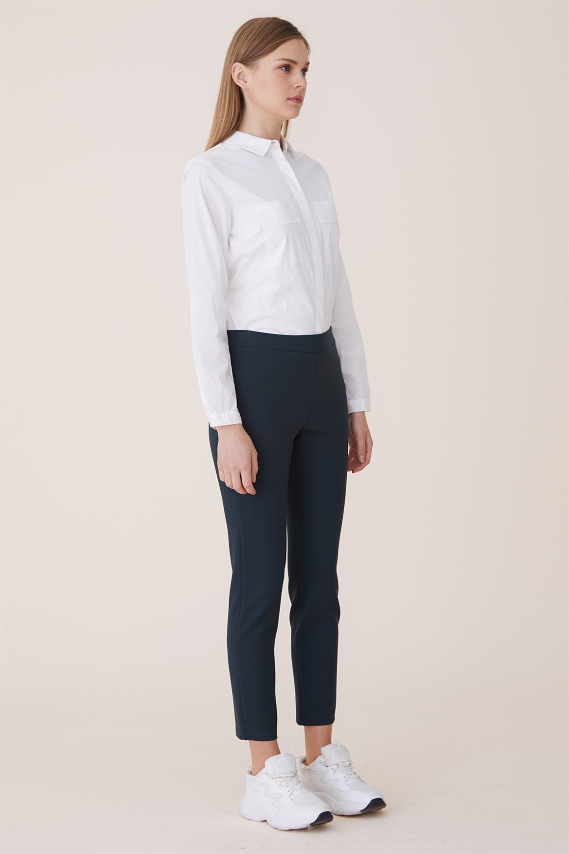 Green - Elastic Waist Trousers