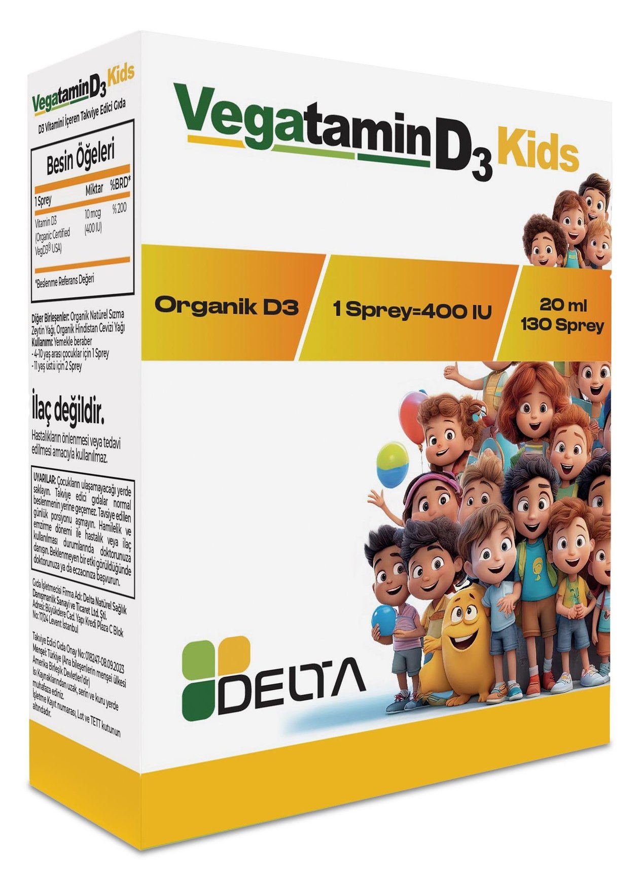 DELTA VEGATAMIN KIDS 400IU
