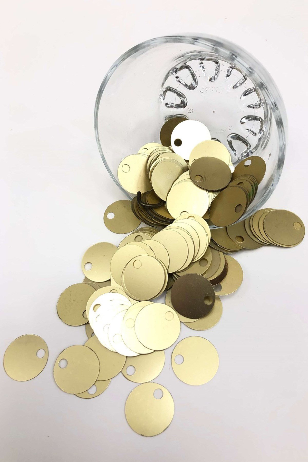 Gold Color Booties and Bag Washer 20 mm