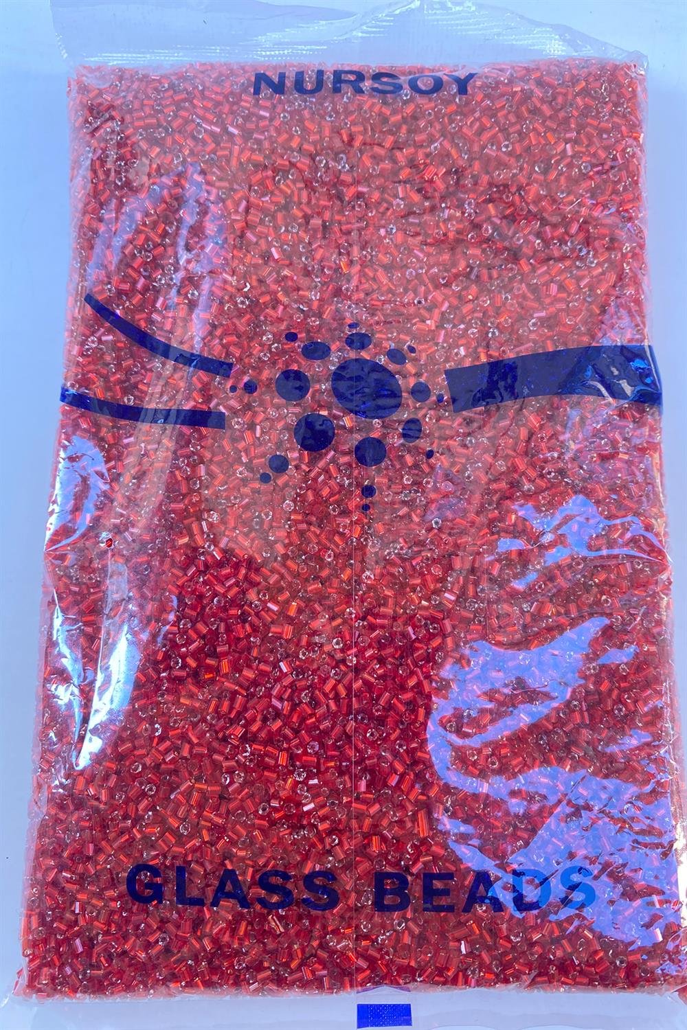 Kırmızı Kesme Boncuk 2,5 mm 500 grm