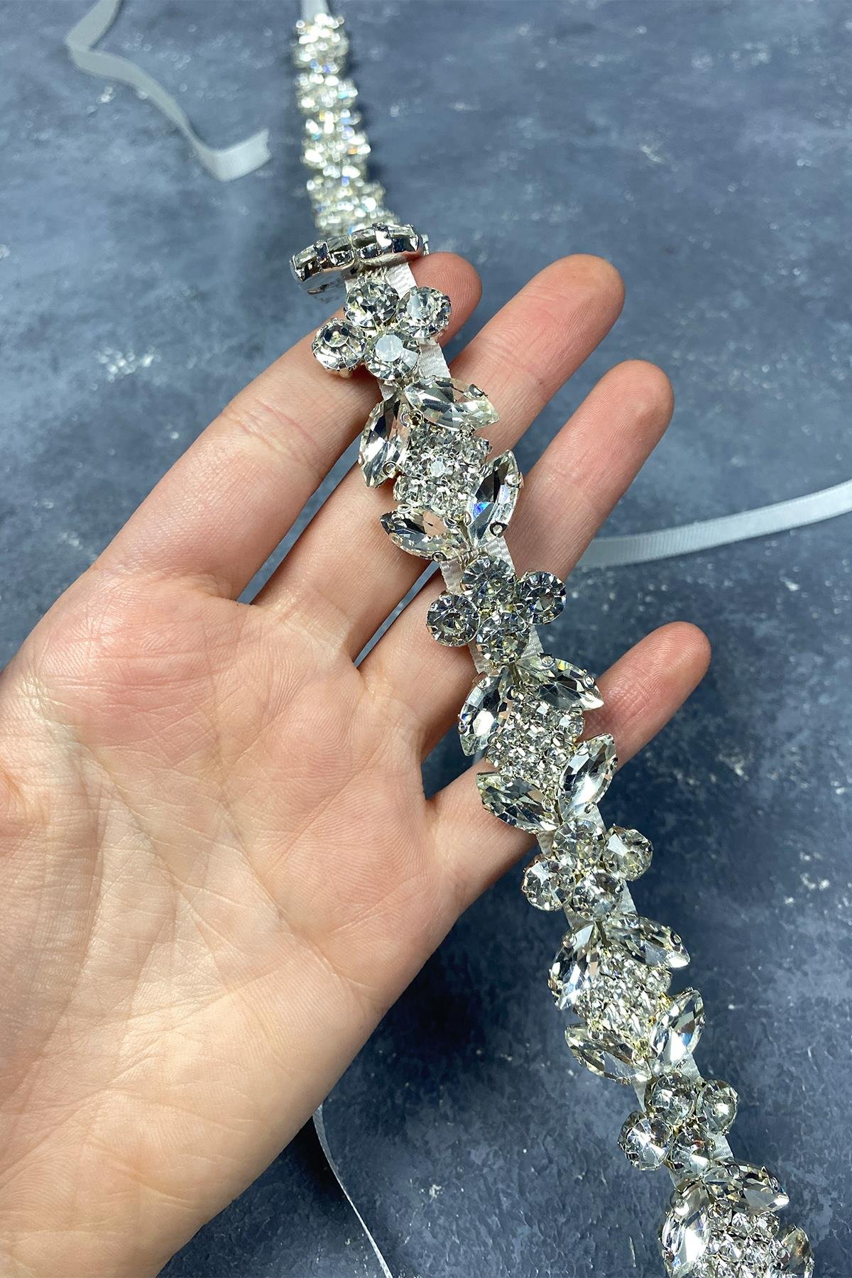 Mekik Beyoğlu Taşlı Abiye Elbise Kemeri Bel Aksesuarı