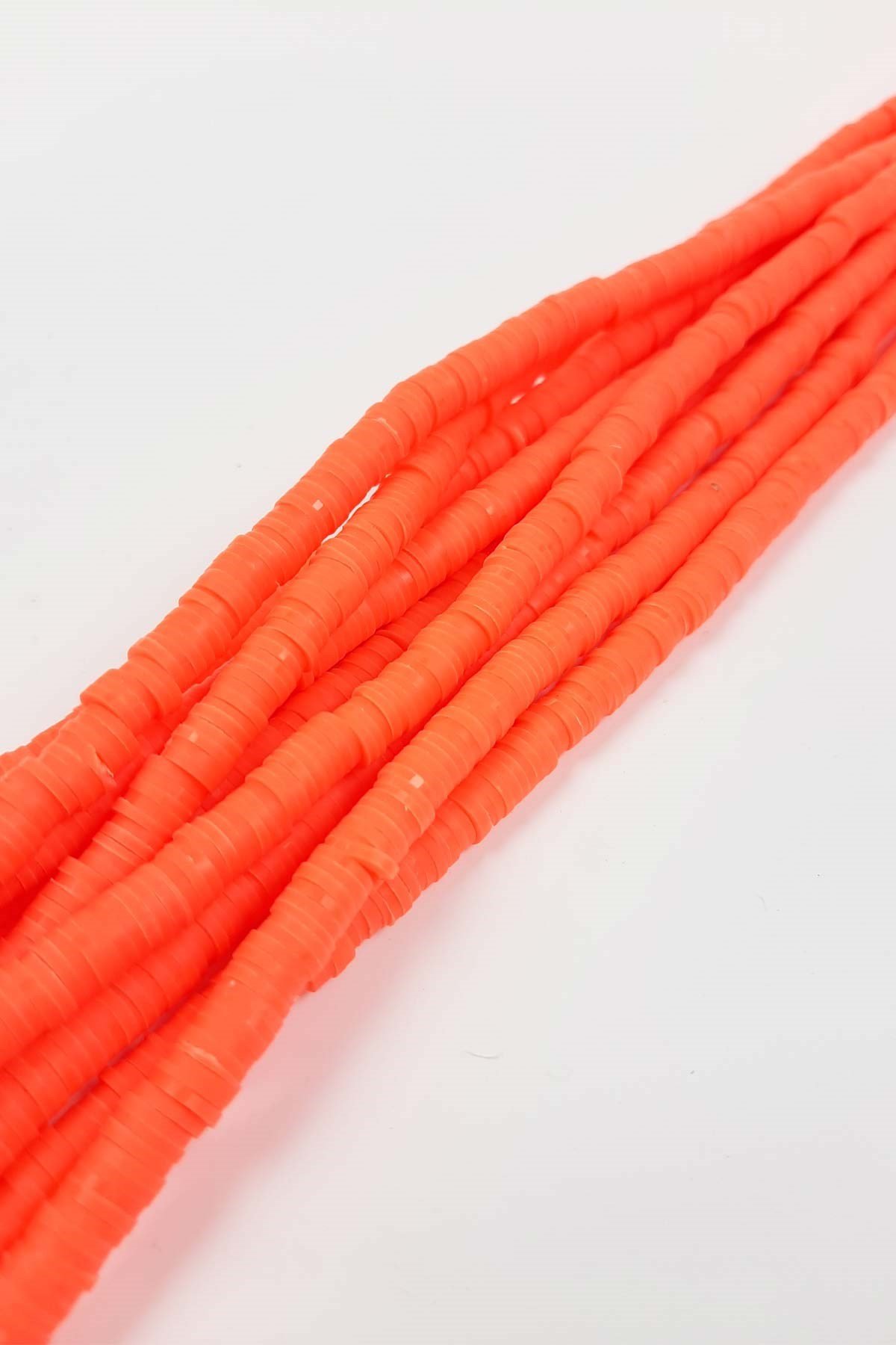 Neon Turuncu Hamur Boncuk Fimo