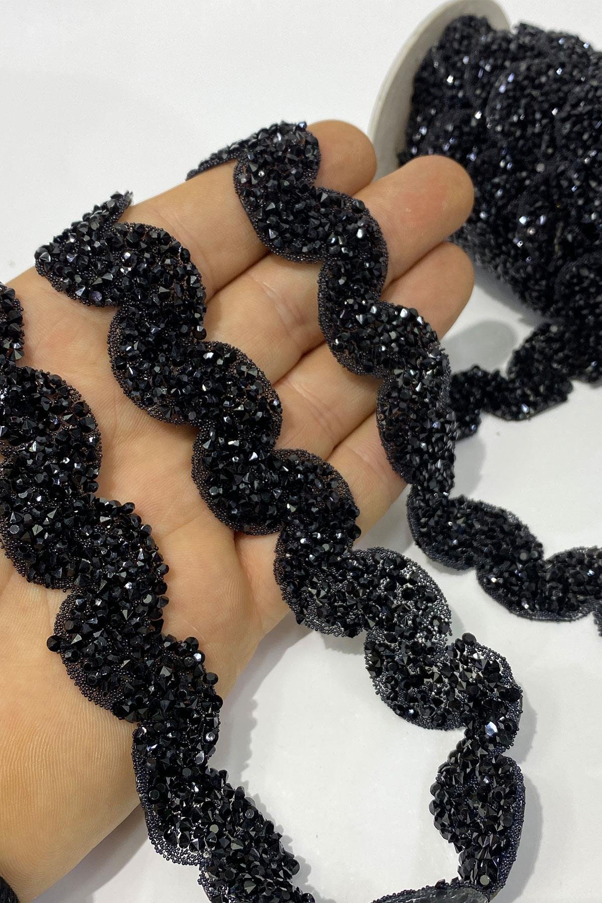 Su Yolu Desen Ütüyle Yapışan Şerit Aplik