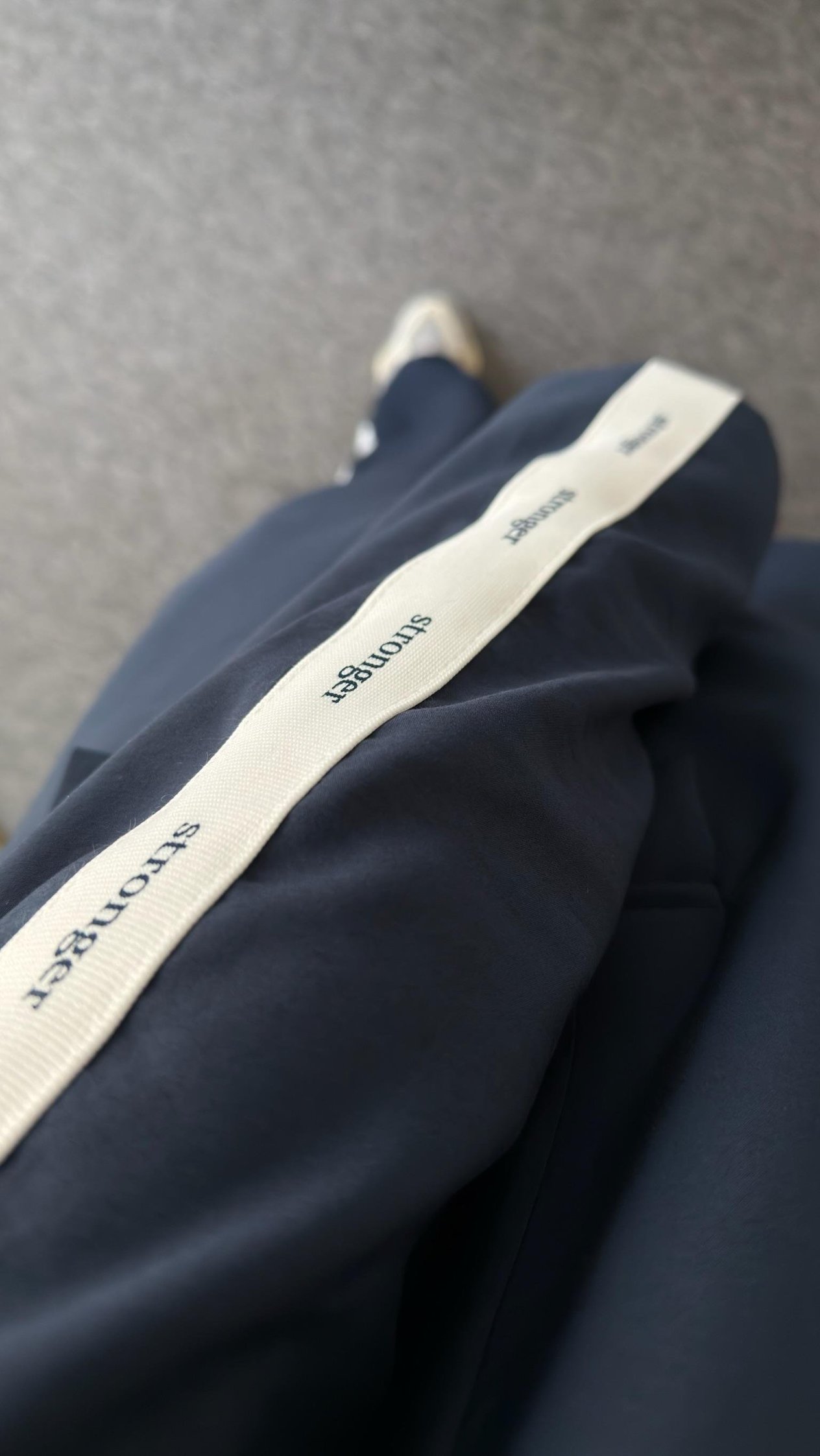 Lorde Şerit Detaylı Tensel Blazer Ceket