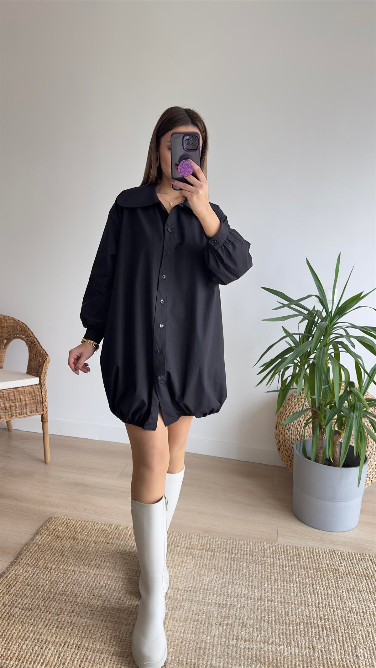 Zra Model Bebe Yaka Tunik Elbise 