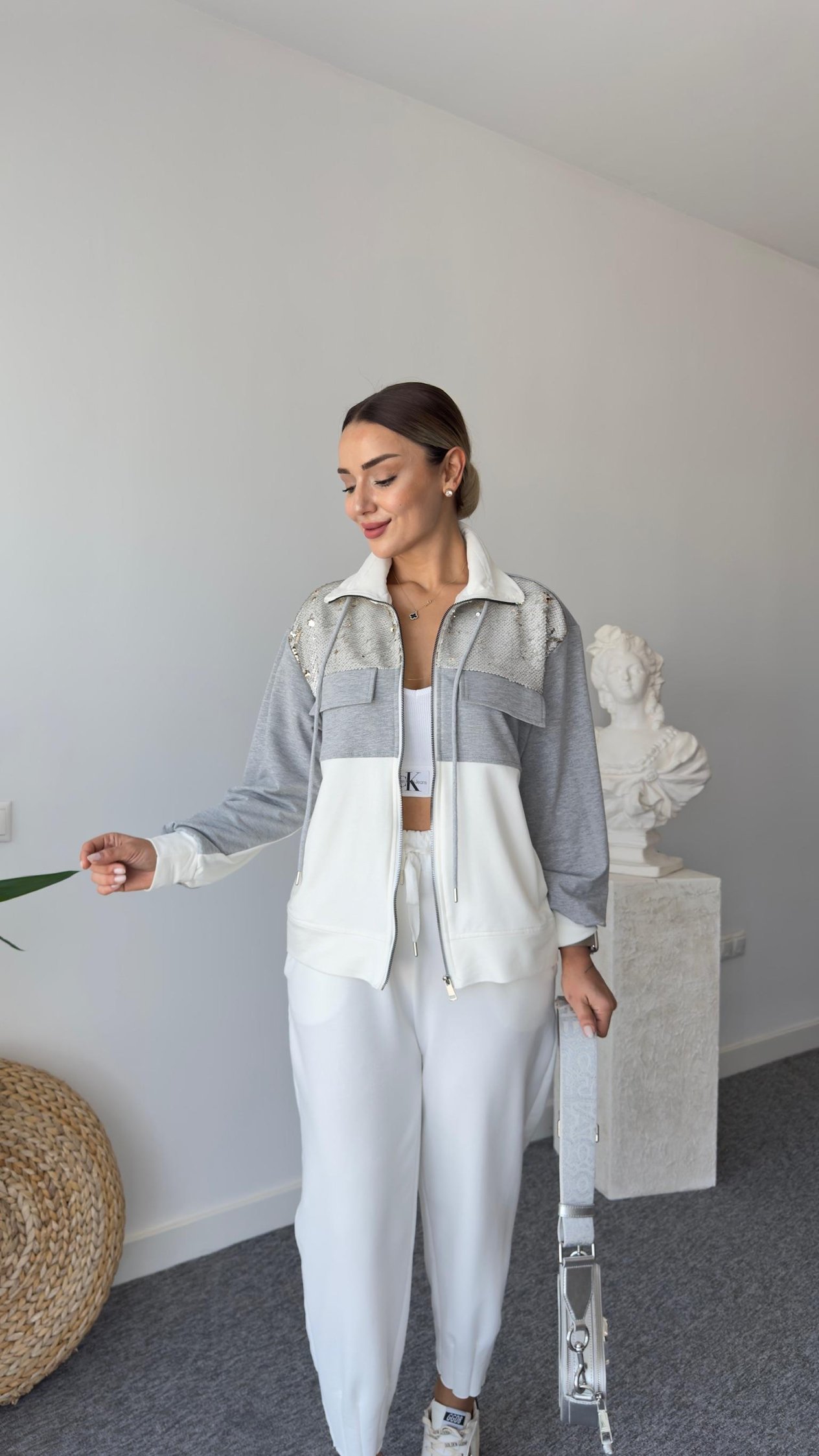 Orj Model Payet Garnili Sweatshirt