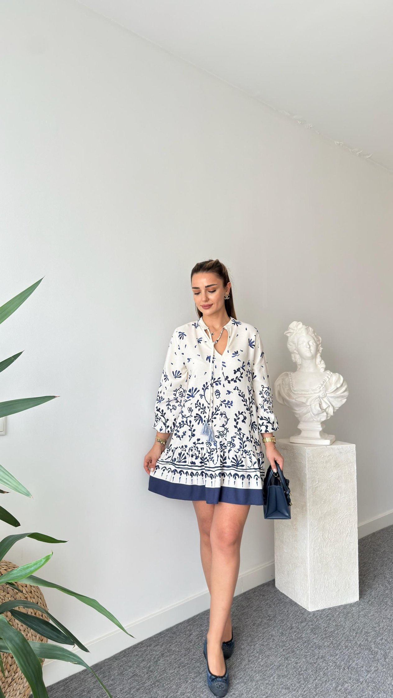 Zra Model Natural Bohem Elbise