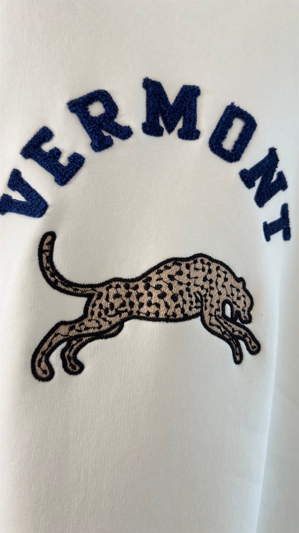 Leopar Baskı Beyaz Sweat