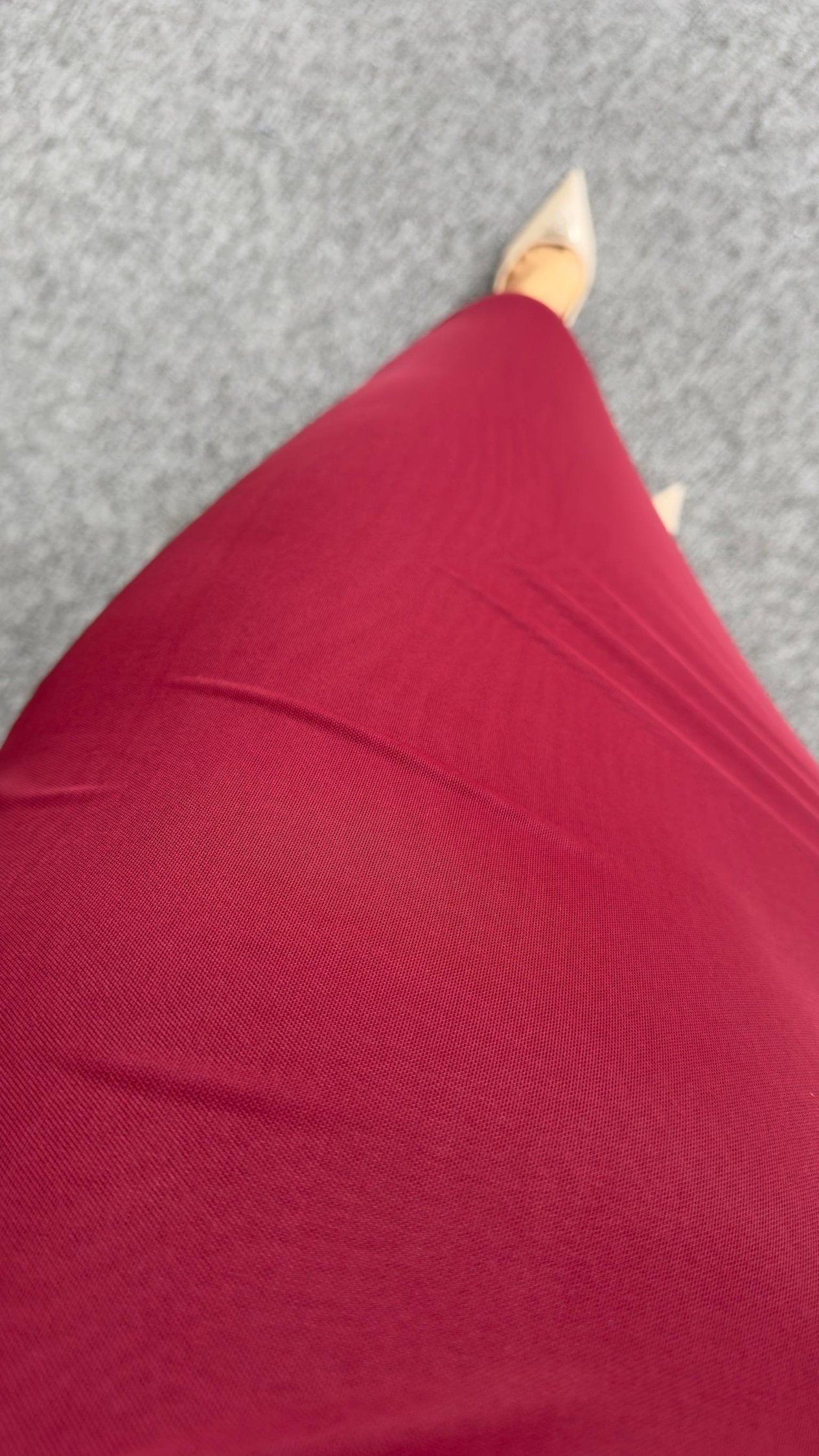 Lopez Astarlı Bordo Tül Elbise 