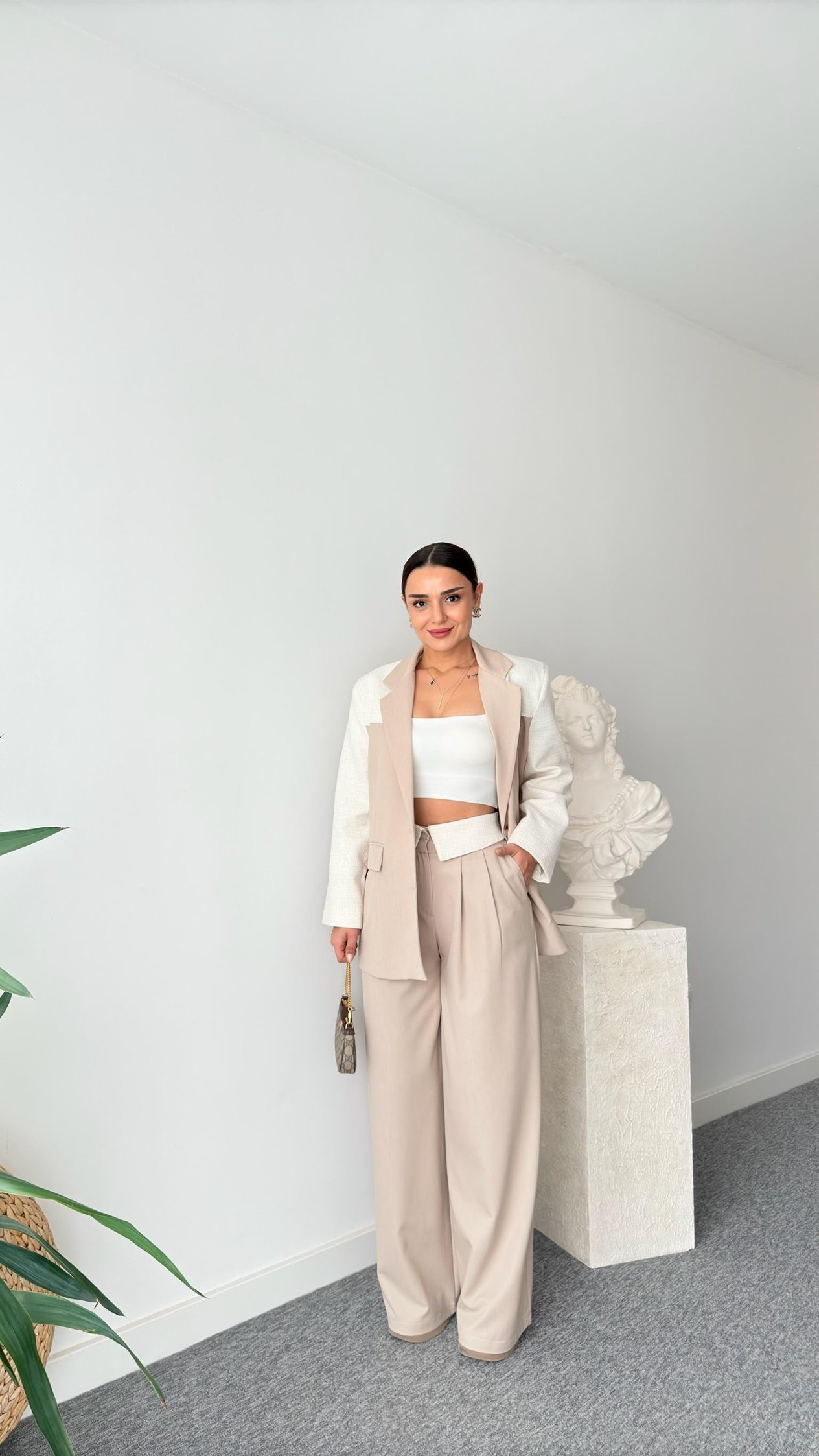 Dustin Tüvit Garnili Bej Blazer Ceket