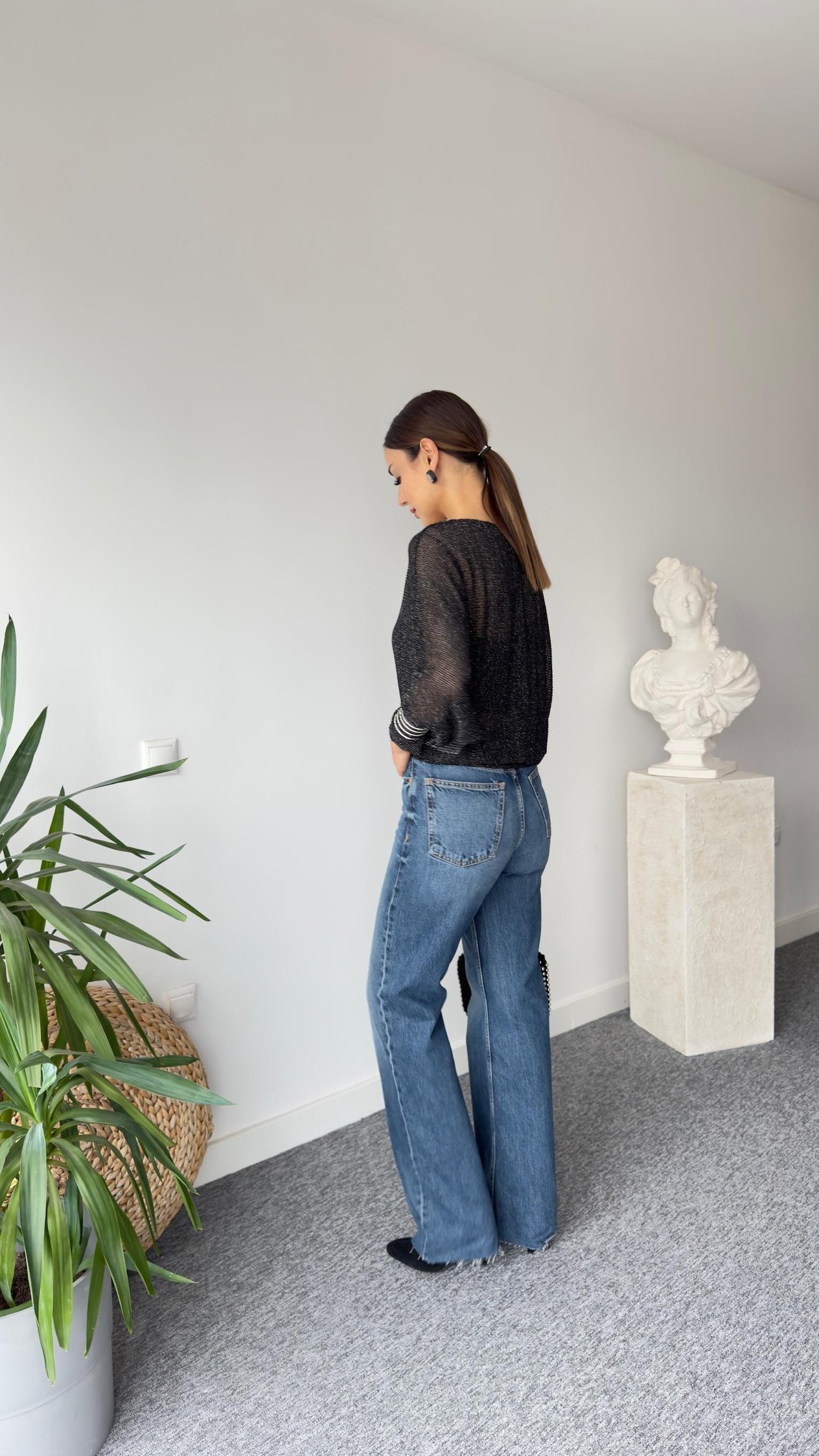 Zra Bol Paça Taşlamalı Jean