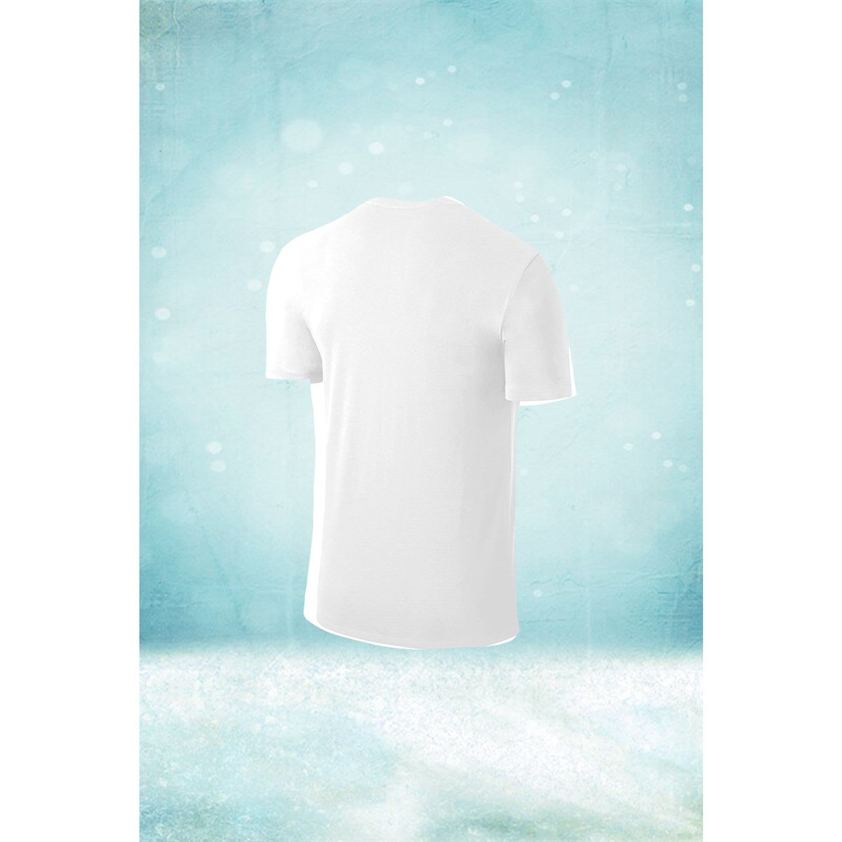 Battal Beden Erkek Beyaz Dri-Fit Kumaş Baskısız Yuvarlak Yaka Kısa Kol T-shirt  (4XL- 10XL)