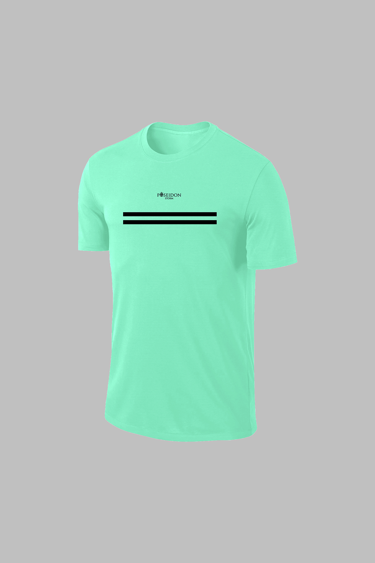 Battal Beden Erkek Su Yeşili Dri-Fit Kumaş Spor için Konforlu Cepli Kısa Kol Tişört Şort İkili Takım (4XL-10XL)