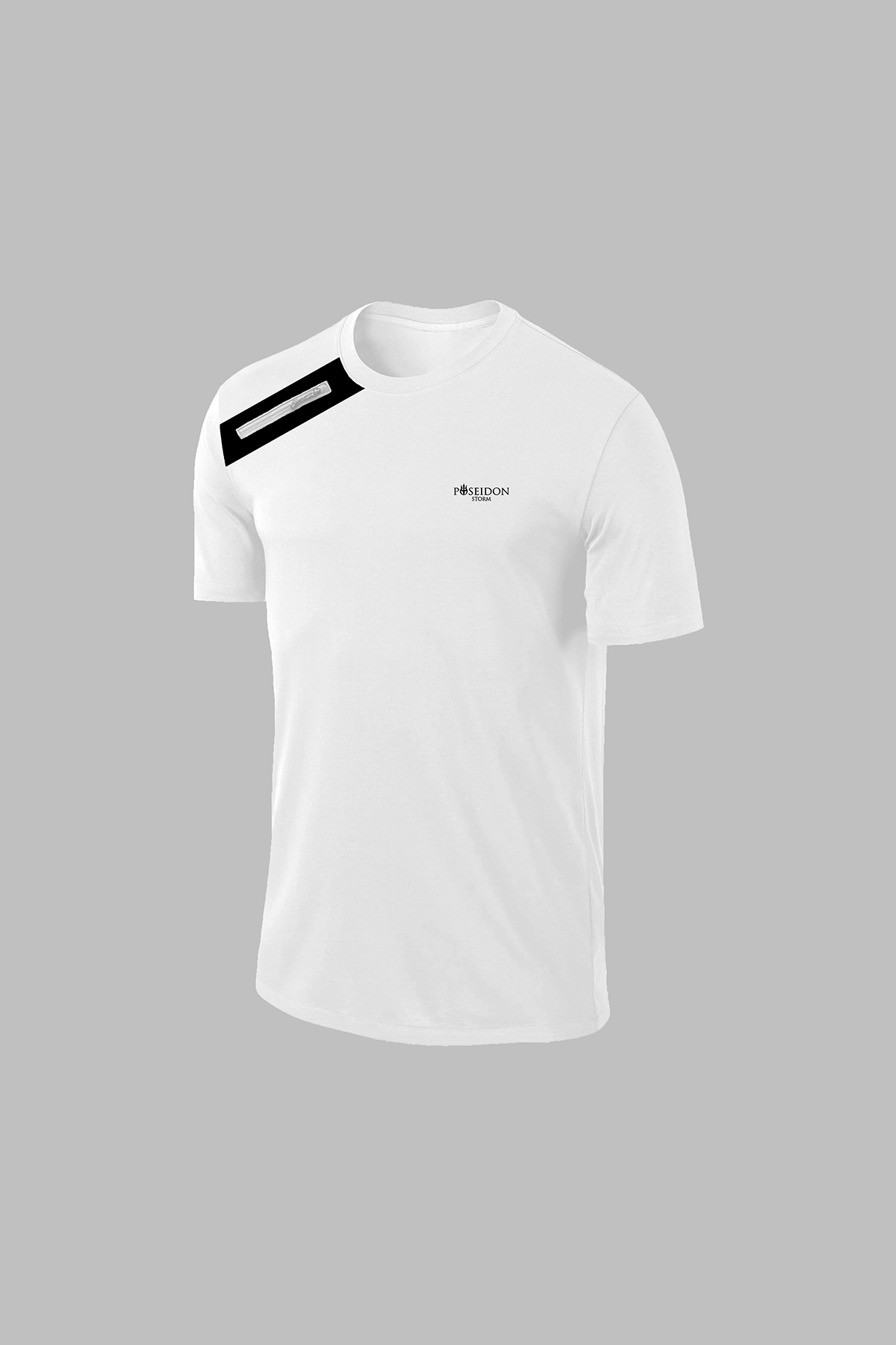 Büyük Beden Erkek Beyaz Dri-Fit Kumaş Baskısız Yuvarlak Yaka Kısa Kol Tişört Şort Alt Üst Takım  (4XL-10XL)