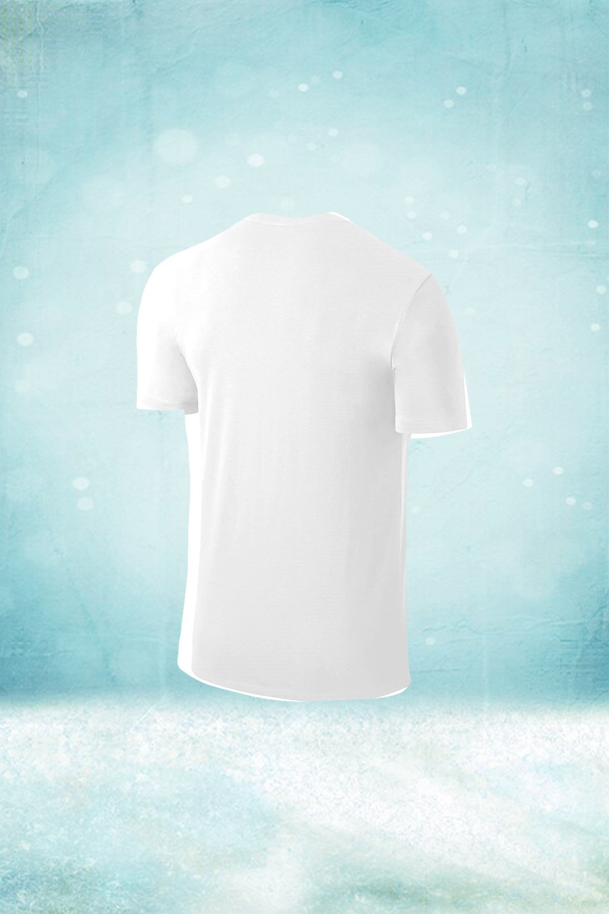 Büyük Beden Erkek Beyaz Dri-Fit Kumaş Baskısız Yuvarlak Yaka Kısa Kol T-shirt (4XL- 10XL)
