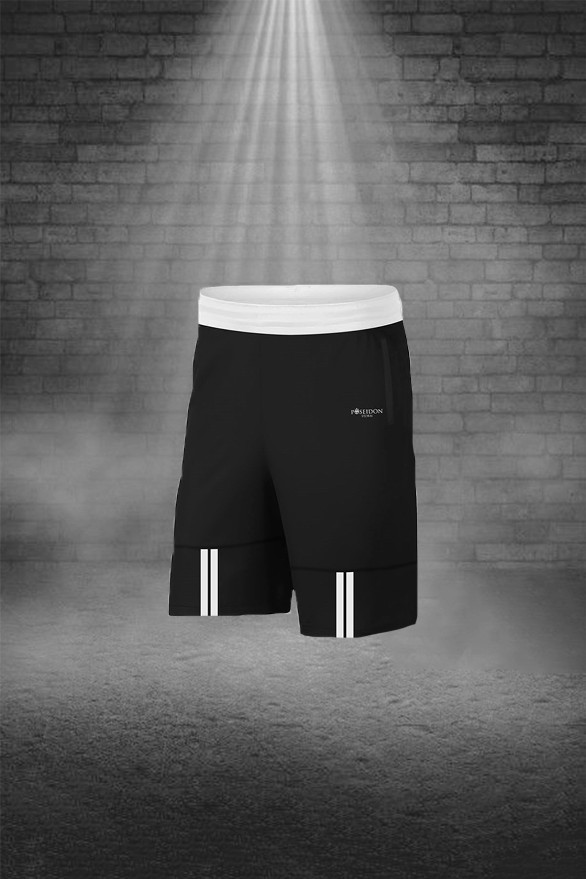 Büyük Beden Erkek Beyaz Dri-Fit Kumaş Koşu için Konforlu Cepli Sıfır Yaka Tişört Şort İkili Alt Üst Seti 4XL-10XL
