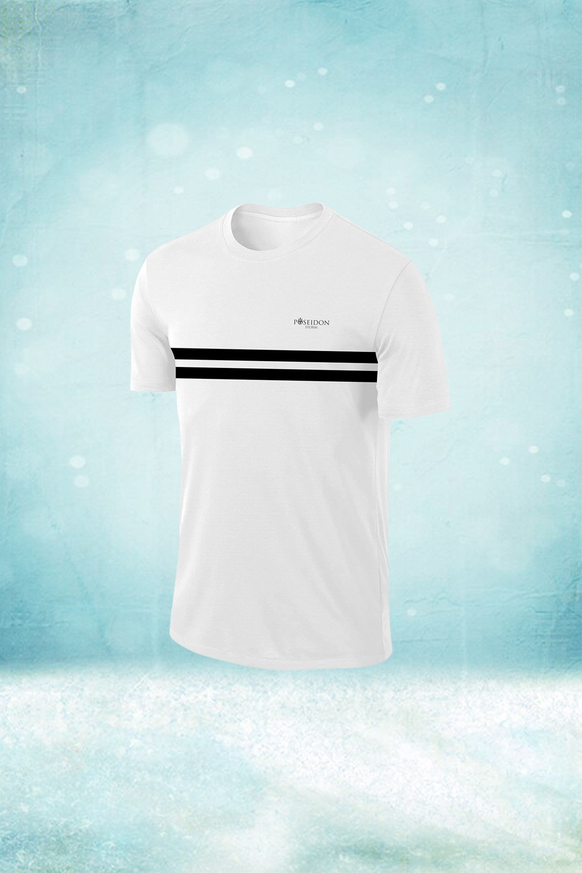 Büyük Beden Erkek Beyaz Dri-Fit Kumaş Baskısız Yuvarlak Yaka Kısa Kol T-shirt (4XL- 10XL)