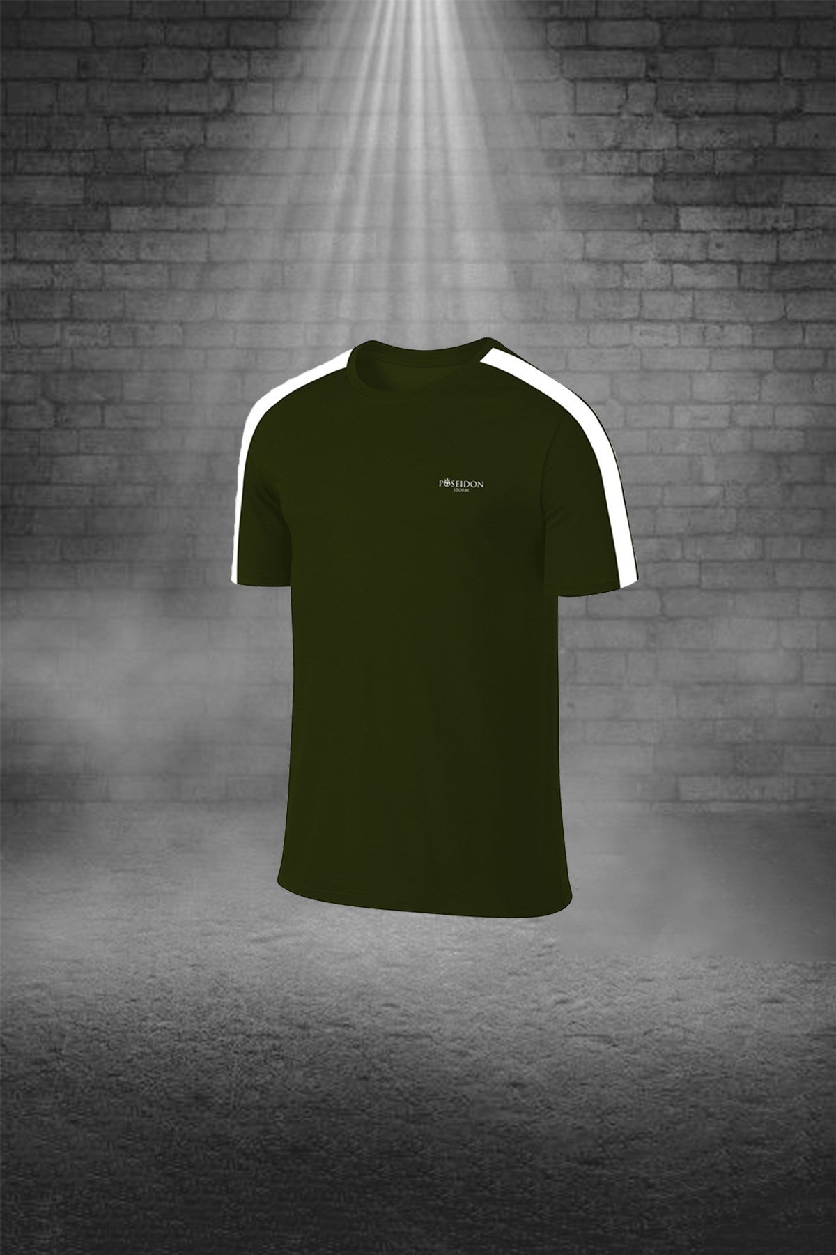 Büyük Beden Erkek Haki Dri-Fit Kumaş Düz Konforlu Cepli Kısa Kol Tişört Şort Alt Üst Koşu Seti 4XL-10XL