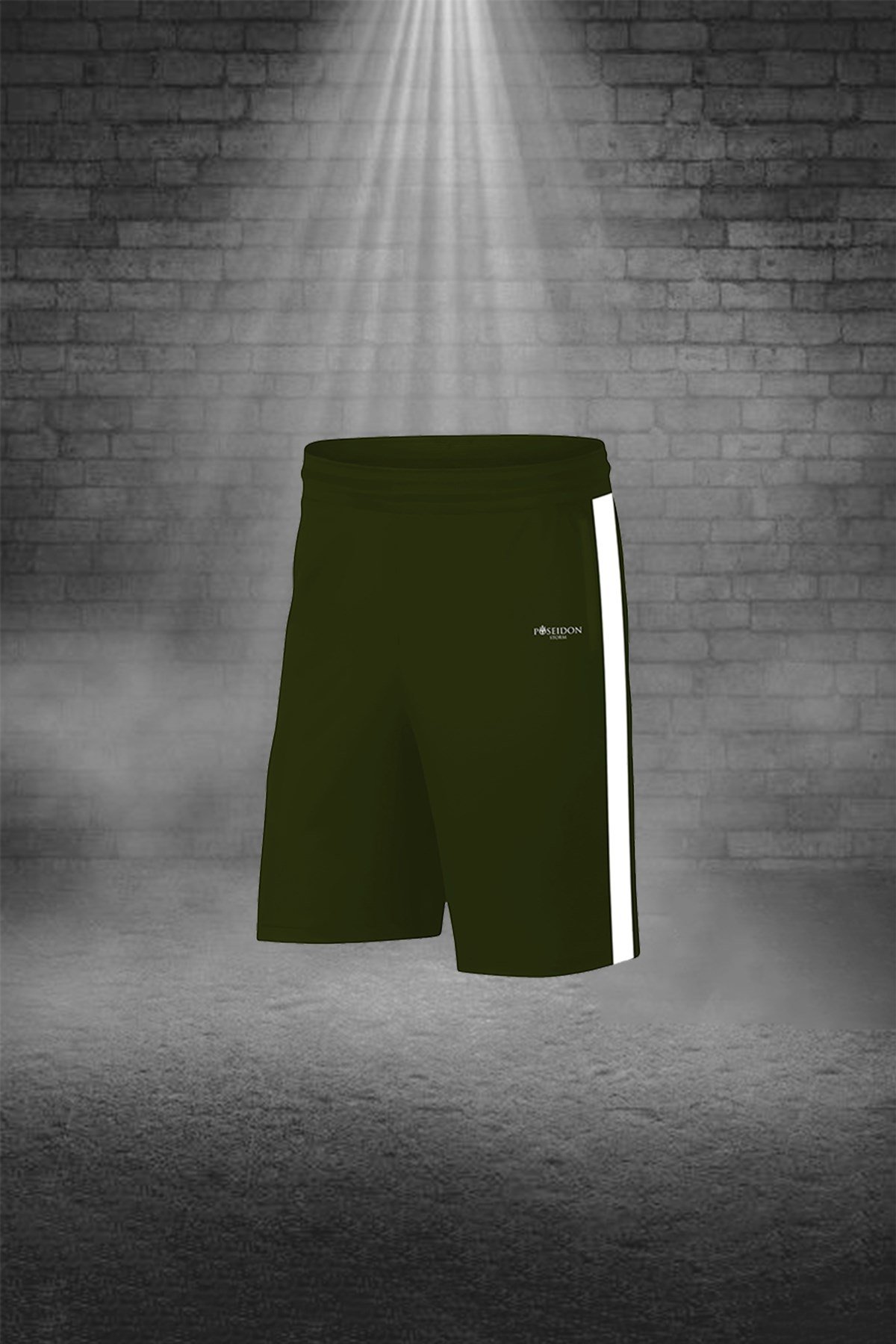 Büyük Beden Erkek Haki Dri-Fit Kumaş Düz Konforlu Cepli Kısa Kol Tişört Şort Alt Üst Koşu Seti 4XL-10XL