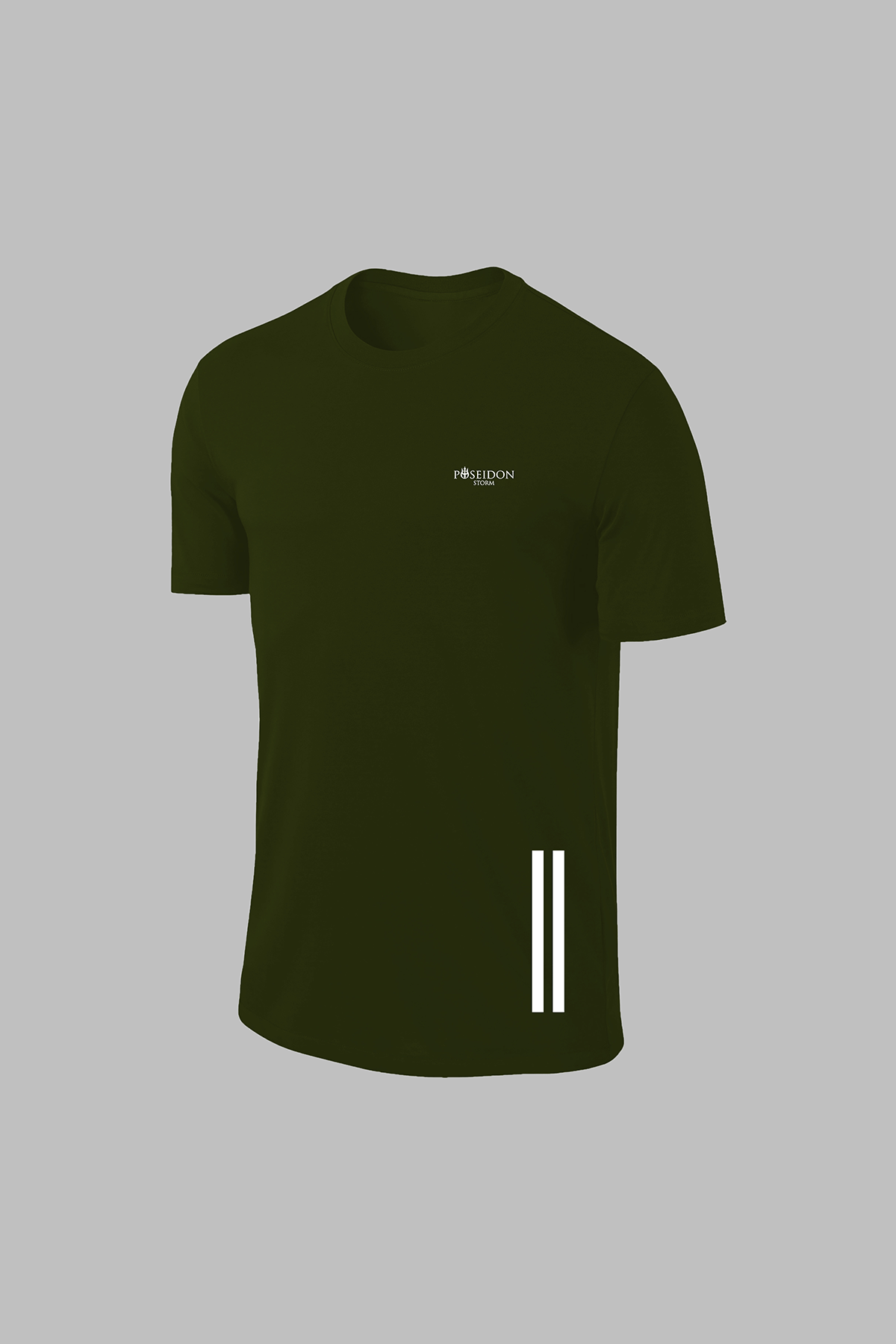 Büyük Beden Erkek Haki Dri-Fit Kumaş Yürüyüş ve Koşu için Baskısız Günlük Tişört Şort Takımı (4XL-10XL)