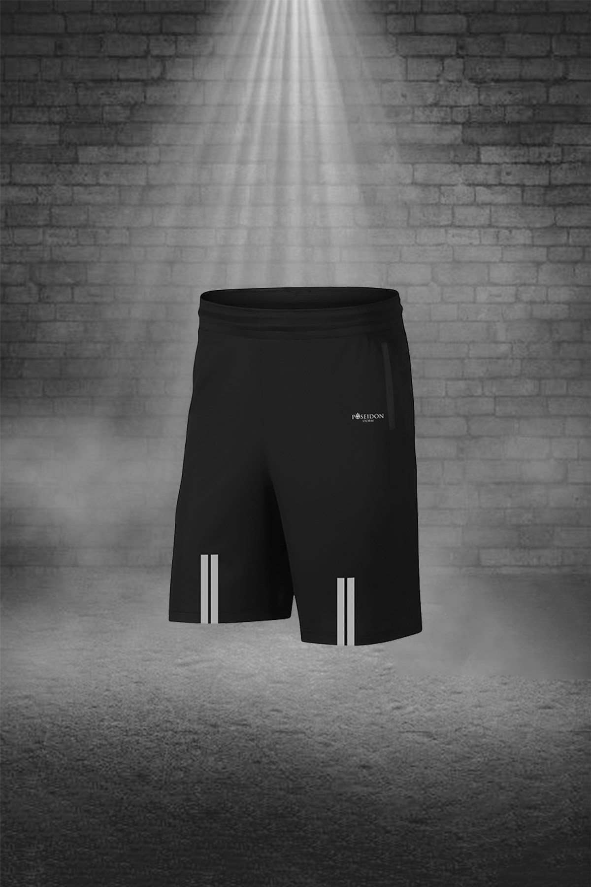 Büyük Beden Erkek Haki Günlük Sporcu Tişört ve Şort Takımı 4XL-10XL - flexo çift şerit - M7