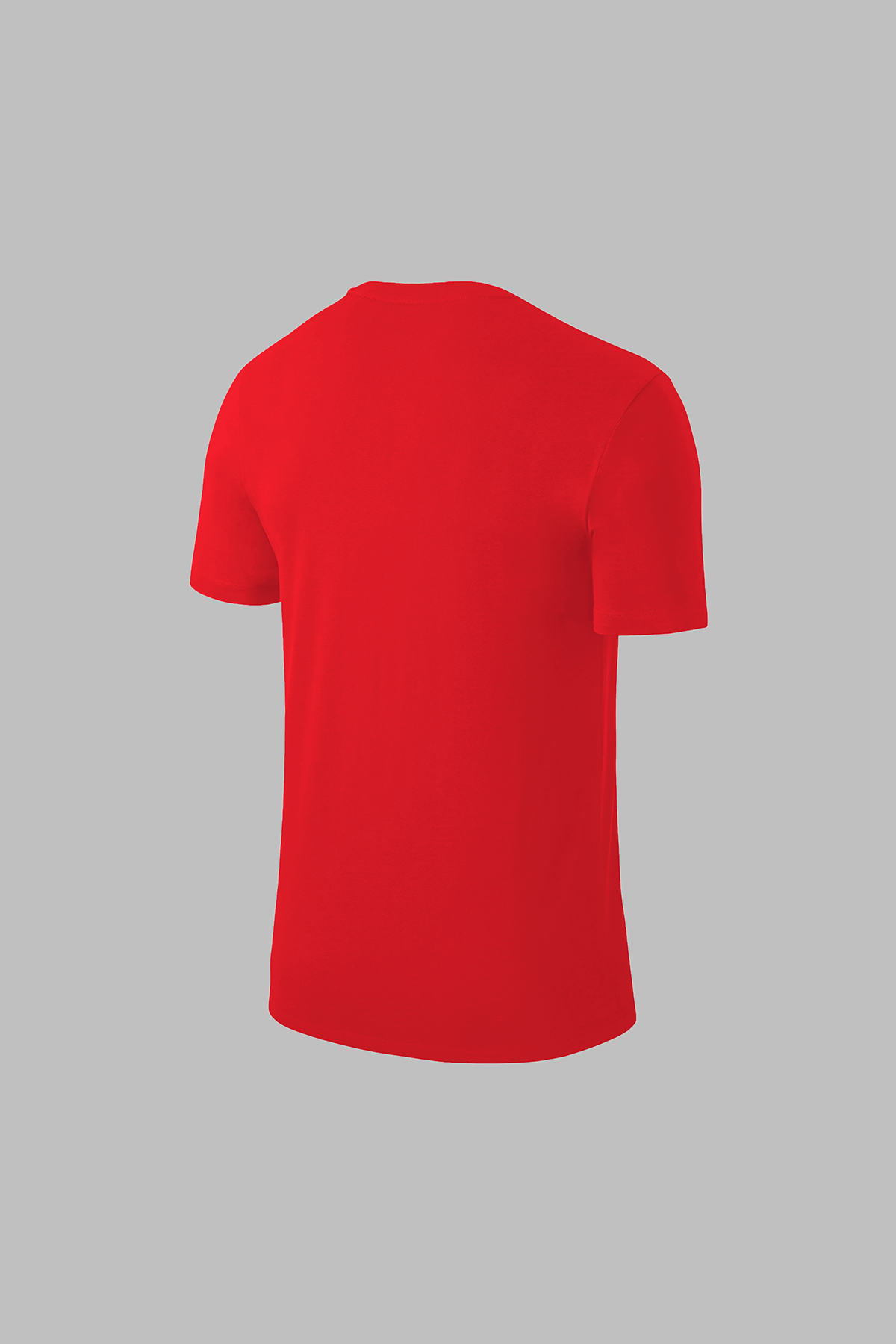 Büyük Beden Erkek Kırmızı Dri-Fit Kumaş Baskısız Bisiklet Yaka Kısa Kol T-shirt (4XL- 10XL)