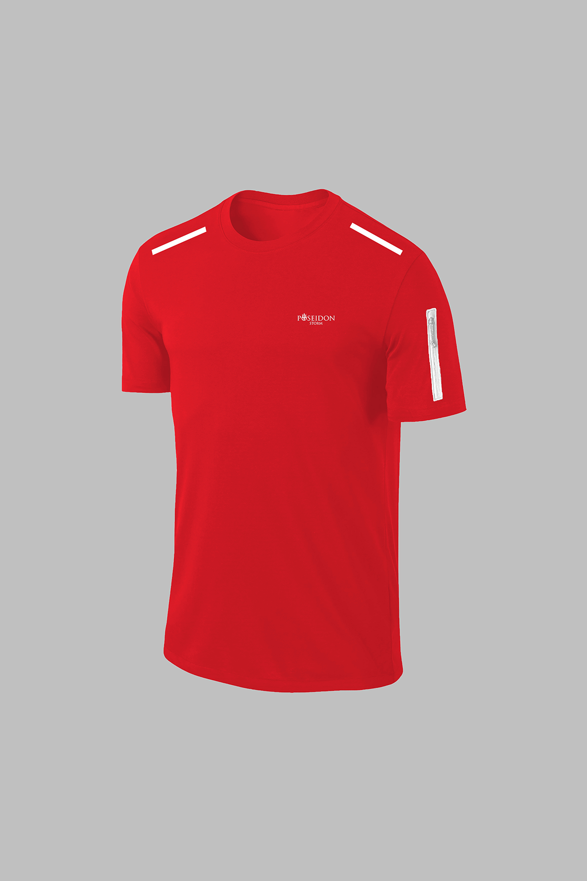 Büyük Beden Erkek Kırmızı Dri-Fit Kumaş Spor için Konforlu Cepli Bisiklet Yaka Tişört Şort Alt Üst Takım  (4XL-10XL)