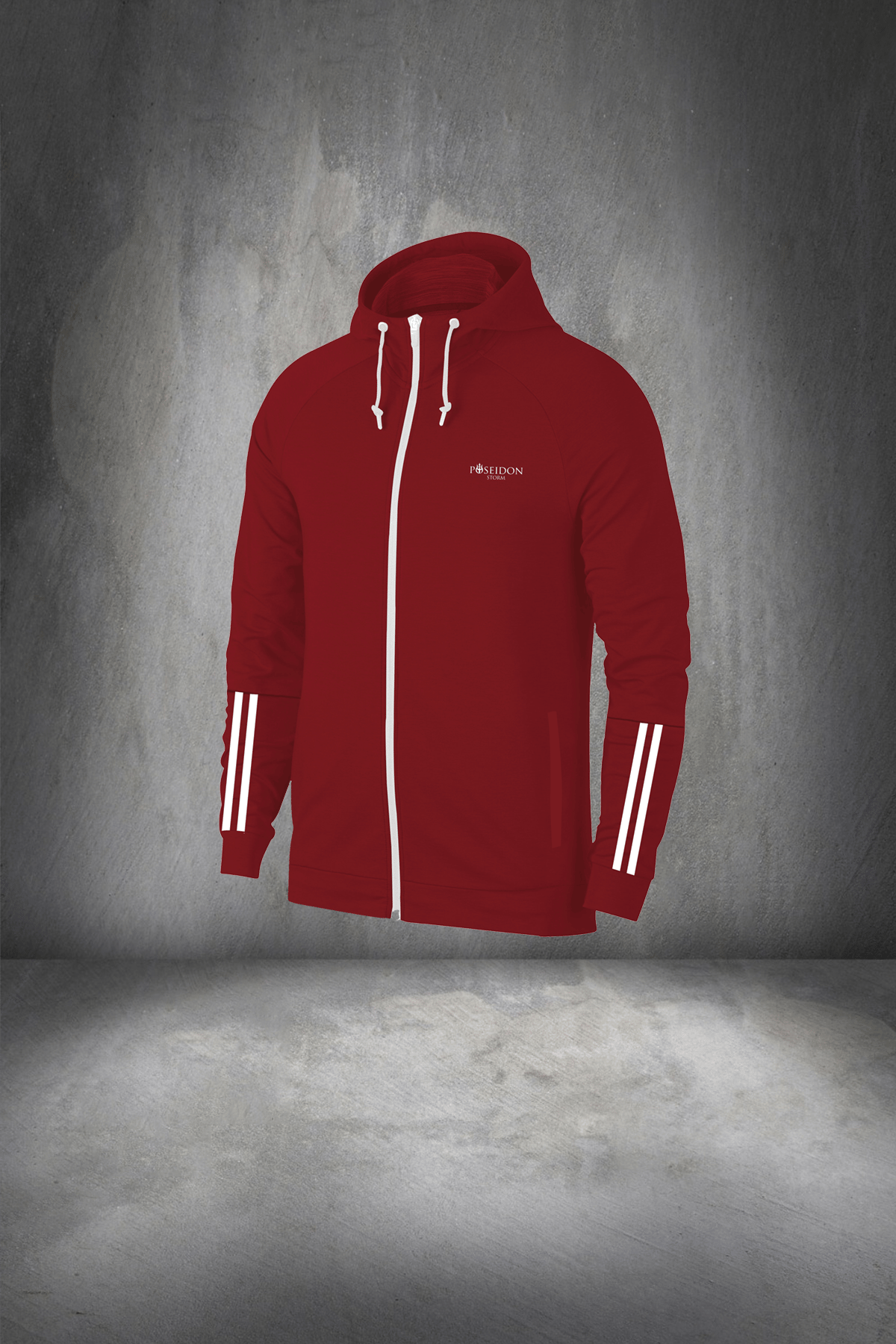 Büyük Beden Erkek Kırmızı Supra Penye Nefes Alabilir Kumaş Fermuarlı Rahat Eşofman Yürüyüş Tam Set 4XL-10XL