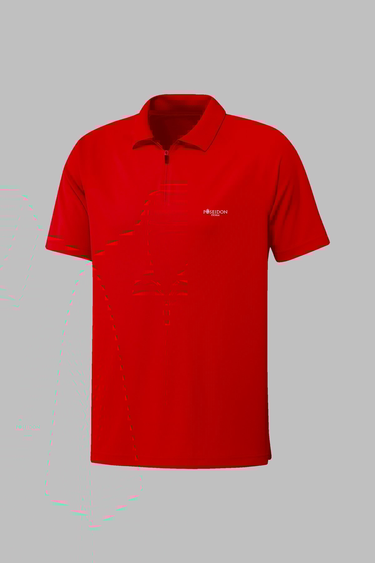 Büyük Beden Erkek Kırmızı Vision Pro Kumaş   Yaka Polo Yaka Tişört 4XL-10XL