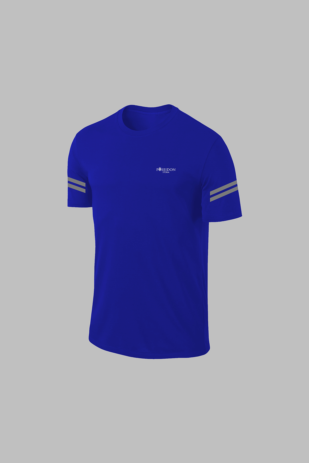 Büyük Beden Erkek Mavi Dri-Fit Kumaş Spor için Konforlu Cepli Bisiklet Yaka Tişört Şort Alt Üst Takım  (4XL-10XL)