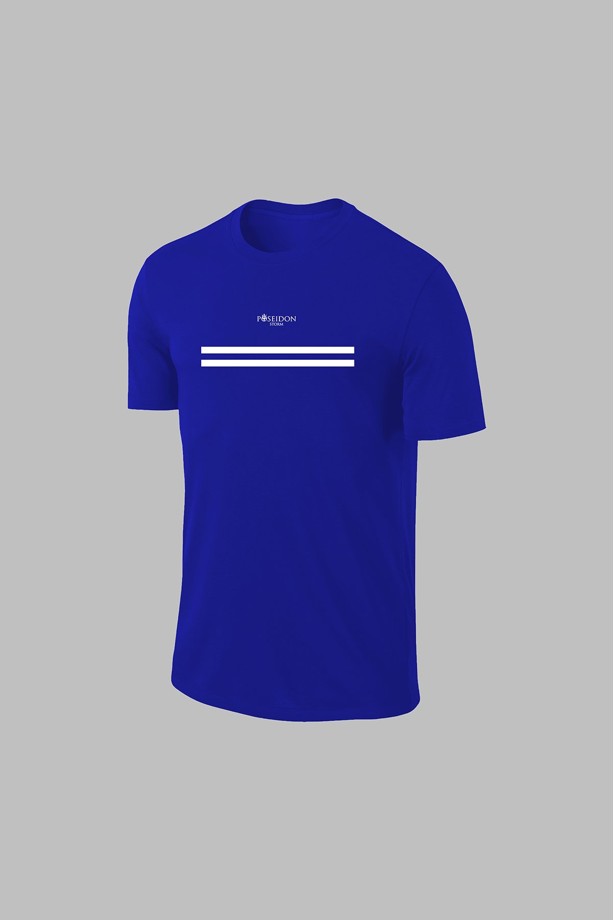 Büyük Beden Erkek Mavi Dri-Fit Kumaş Spor için Konforlu Cepli Kısa Kol Tişört Şort İkili Takım   (4XL-10XL)