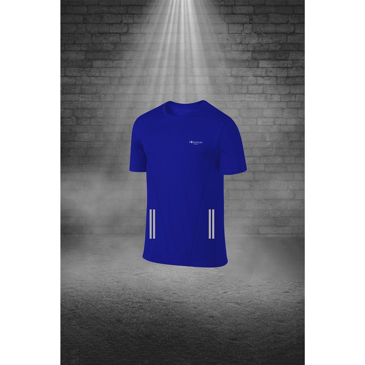 Büyük Beden Erkek Mavi Dri-Fit Kumaş Spor için Konforlu Cepli Bisiklet Yaka Tişört Şort Alt Üst Takım  4XL-10XL