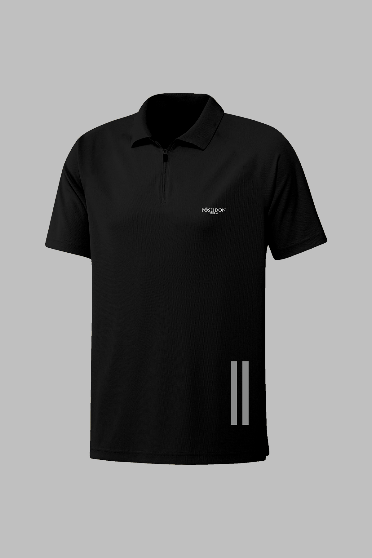 Büyük Beden Erkek Siyah Vision Pro Kuma Kısa Kol Günlük Rahat Regular Polo Yaka Tişört 4XL-10XL
