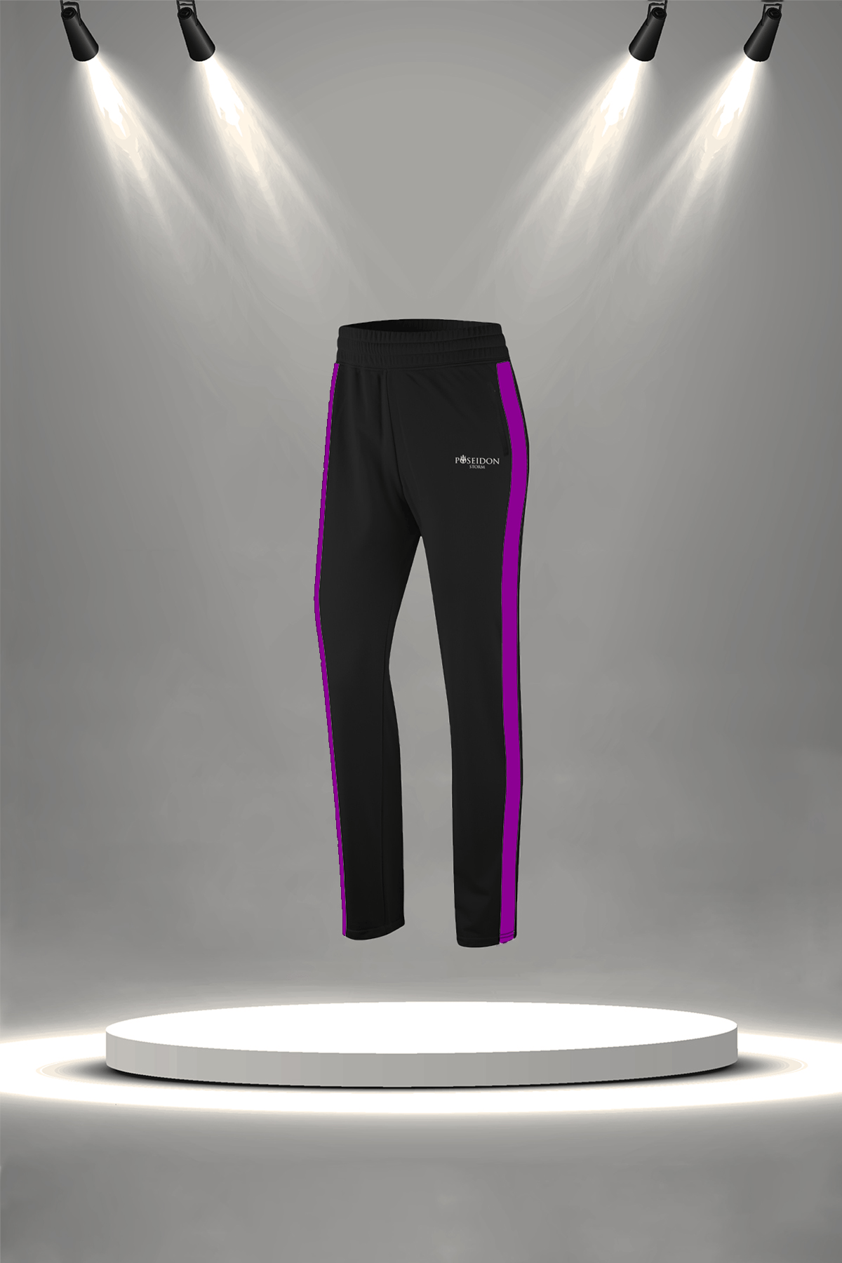 Büyük Beden Kadın Mor İnterlok Kumaş Yürüyüş Antrenman Fitness Eşofman Seti  (4XL-10XL)