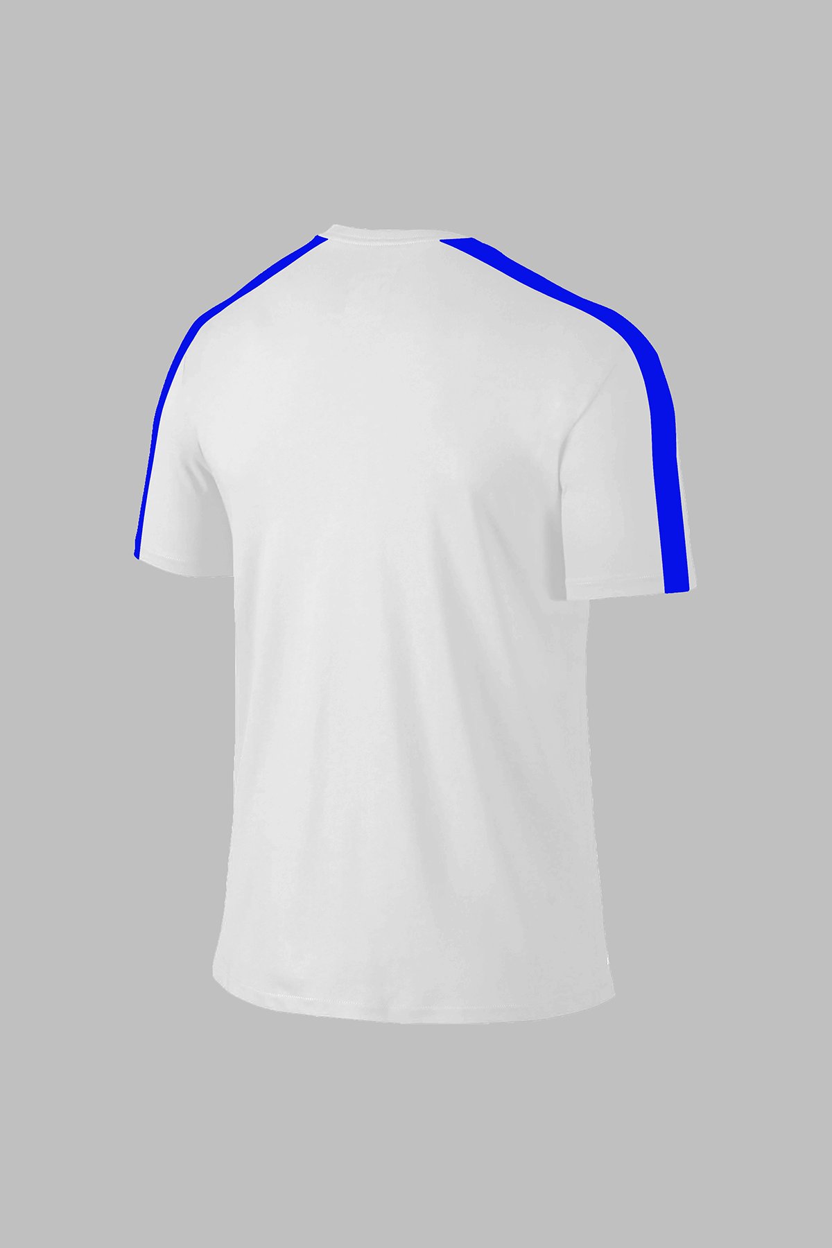 Erkek Beyaz Dri-Fit Kumaş Spor için Konforlu Bisiklet Yaka Tshirt S-3XL