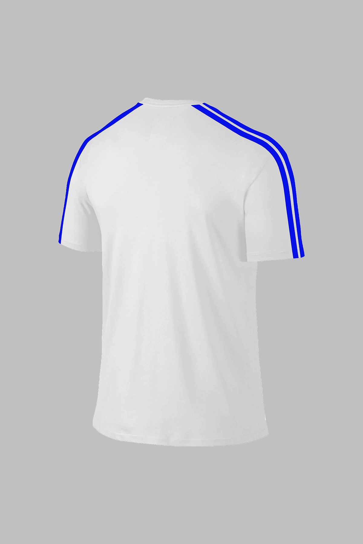Erkek Beyaz Dri-Fit Kumaş Yürüyüş ve Koşu için Konforlu Sıfır Yaka T-shirt S-3XL