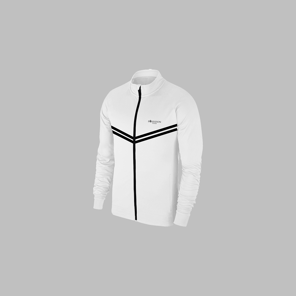 Erkek Beyaz Supra Penye Kumaş Mevsimlik Eşofman Seti (S-3XL)