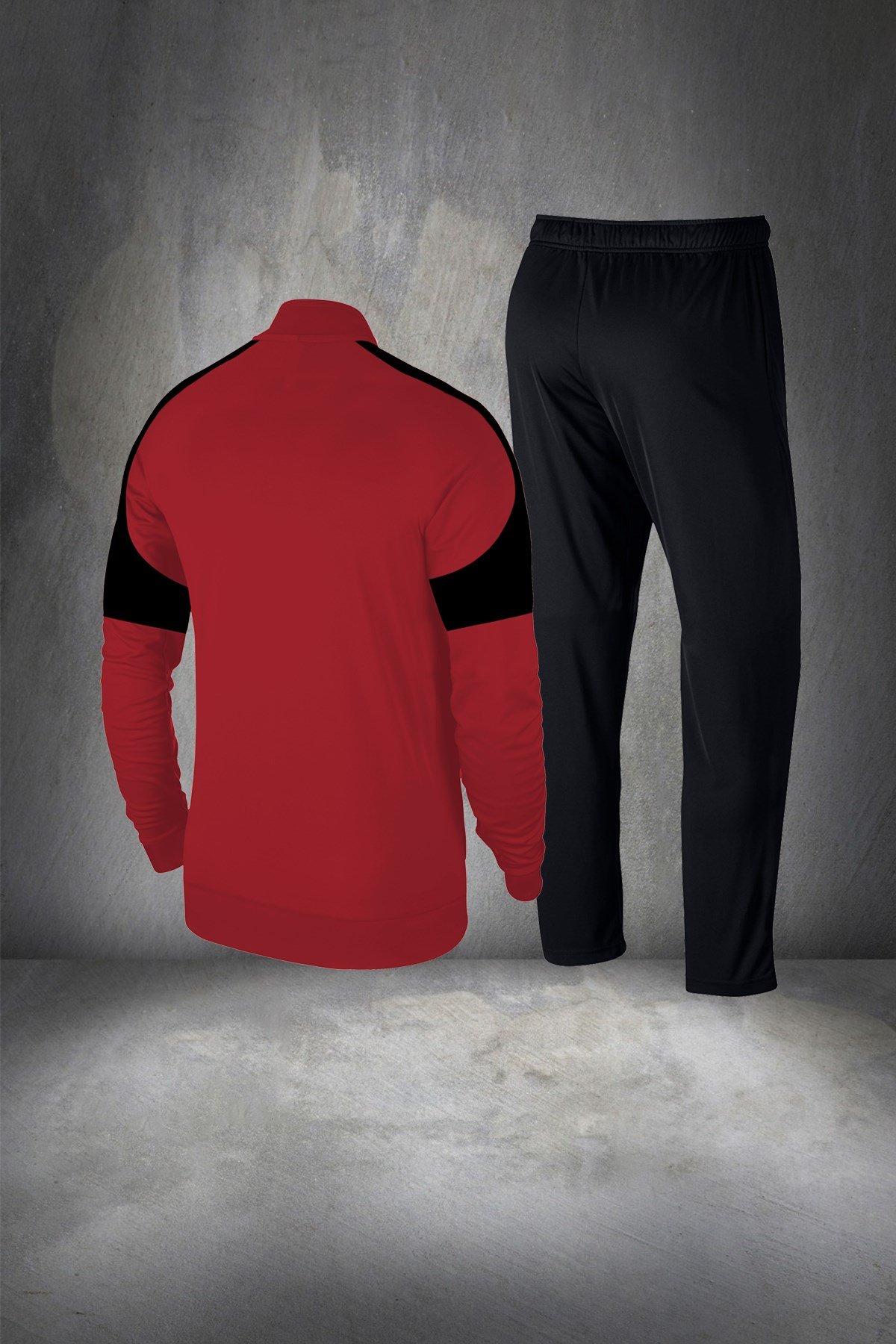 Erkek Bordo Günlük Sporcu Eşofman Takımı S-3XL siyah rütbe - M6