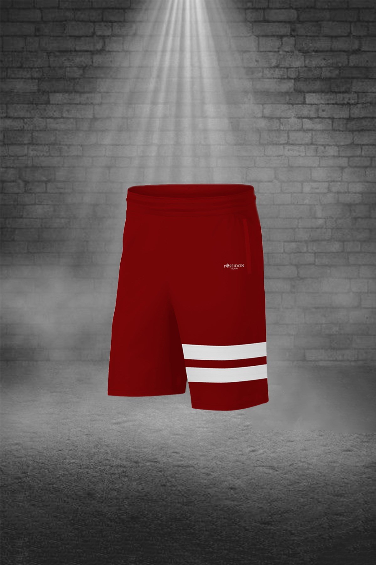 Erkek Bordo Sporcu Tişört ve Şort Takımı S-3XL - siyah iki bant - M4