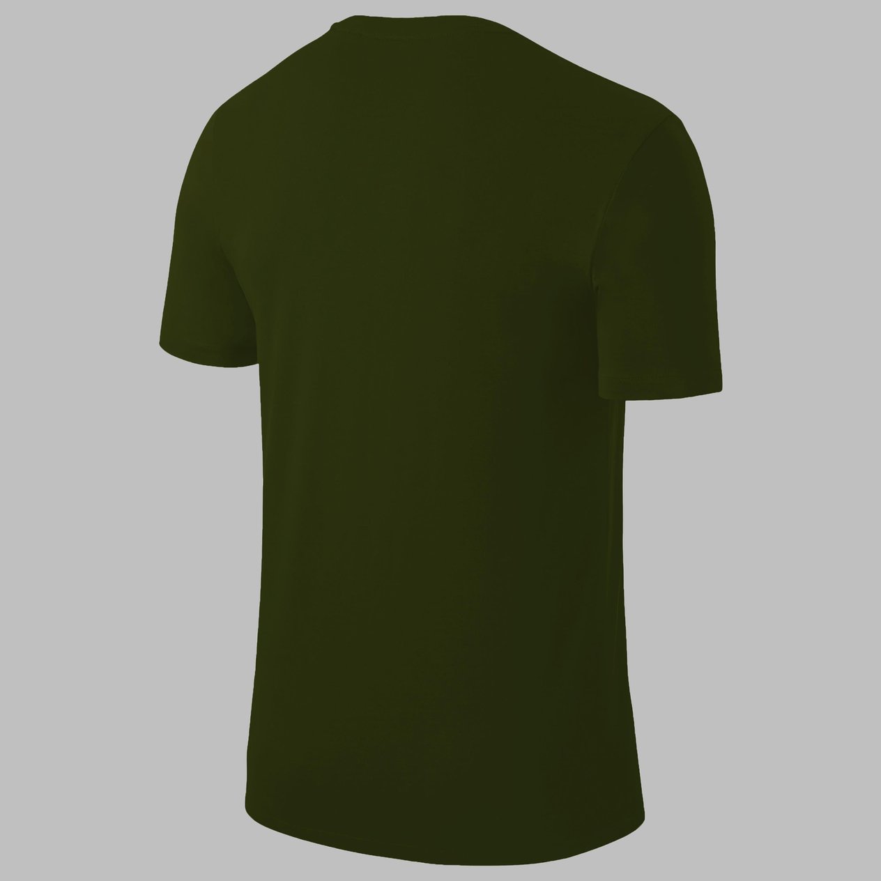 Erkek Haki  Dri-Fit Kumaş Spor için Konforlu  Bisiklet Yaka Tshirt  S-3XL