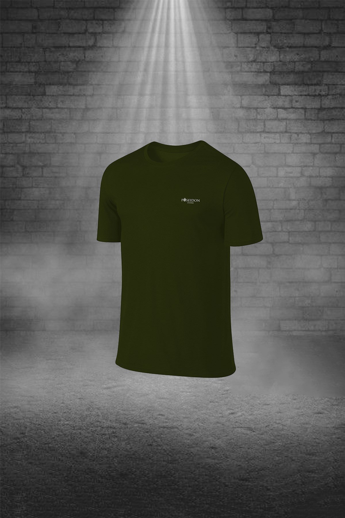 Erkek Haki Dri-Fit Kumaş Yürüyüş ve Koşu için Baskısız Günlük Tişört Şort Takımı S-3XL