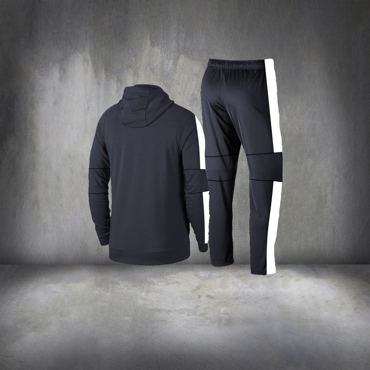 Erkek  İnterlok Kumaş Rahat Cepli  Eşofman Takımı S-3XL