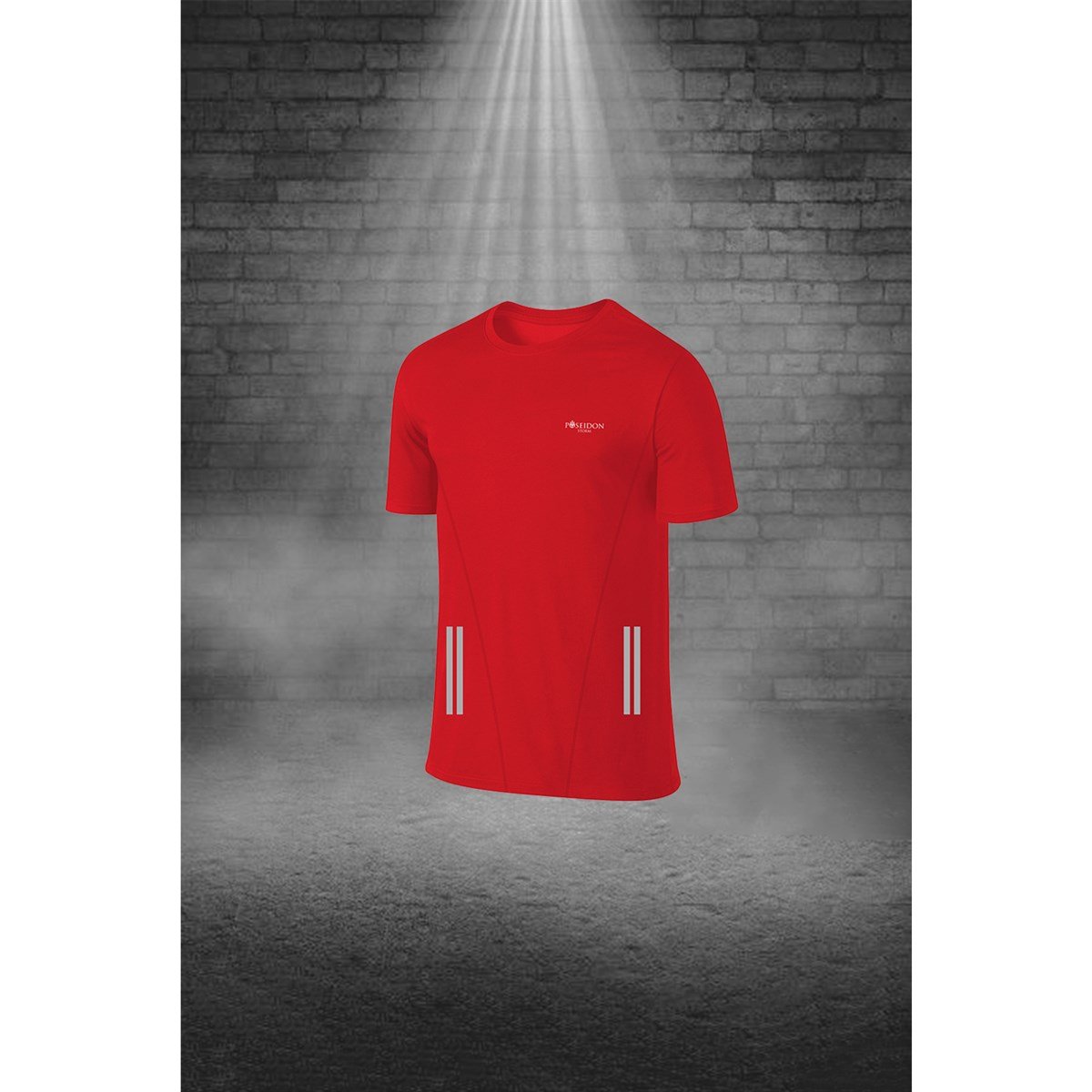 Erkek Kırmızı Dri-Fit Kumaş Cepli Sporcu Rahat Konforlu Tişört Şort Alt Üst İkili Takım S-3XL