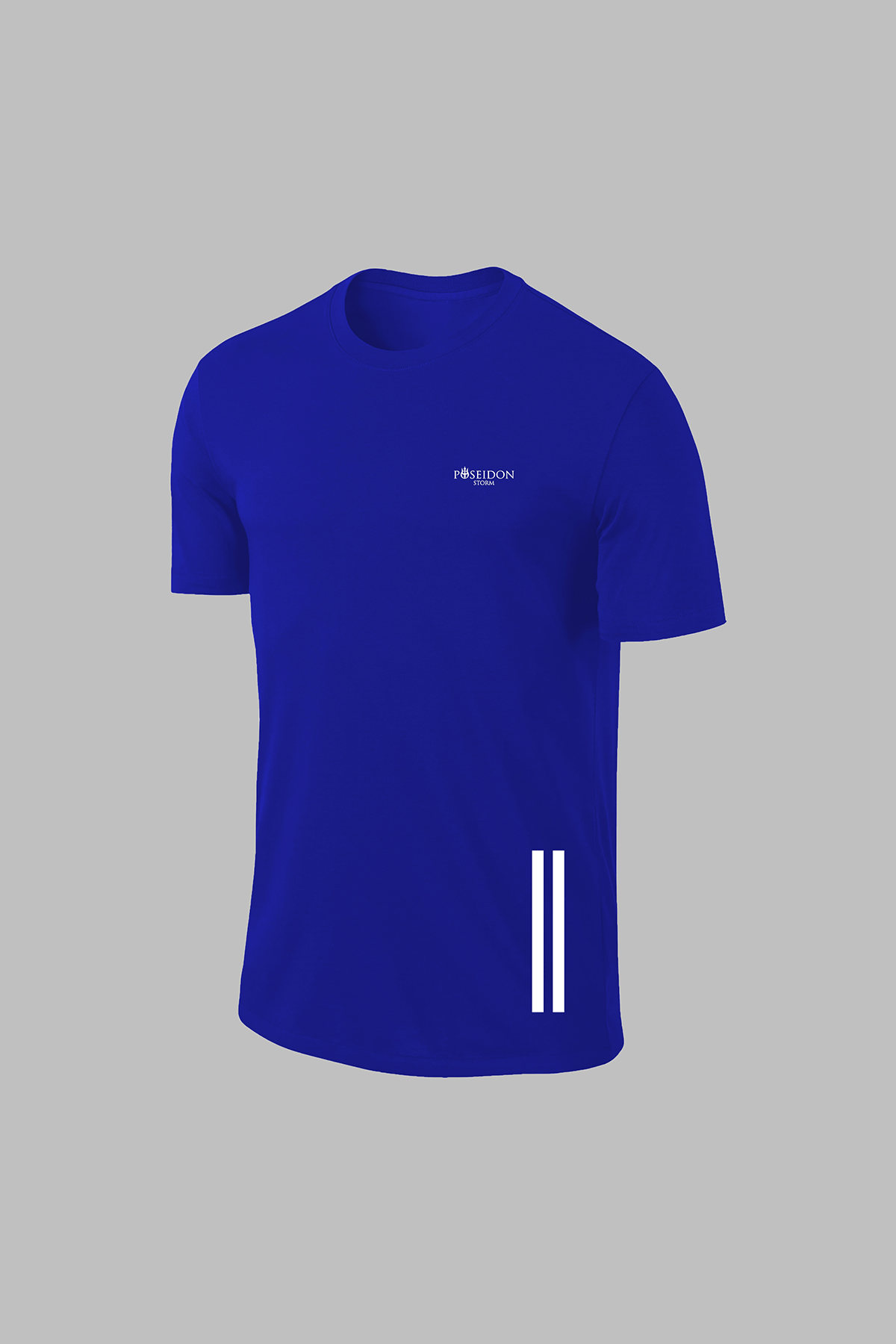 Erkek Mavi Dri-Fit Kumaş Antrenman ve Koşu için Konforlu Cepli Düz Tişört Şort Seti (S-3XL)