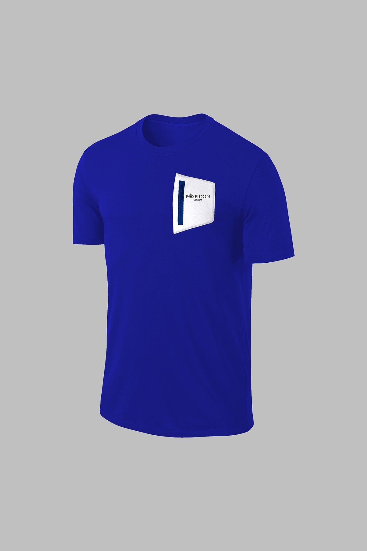 Erkek Mavi Dri-Fit Kumaş Antrenman ve Koşu için Konforlu  Kısa Kol T-shirt S-3XL