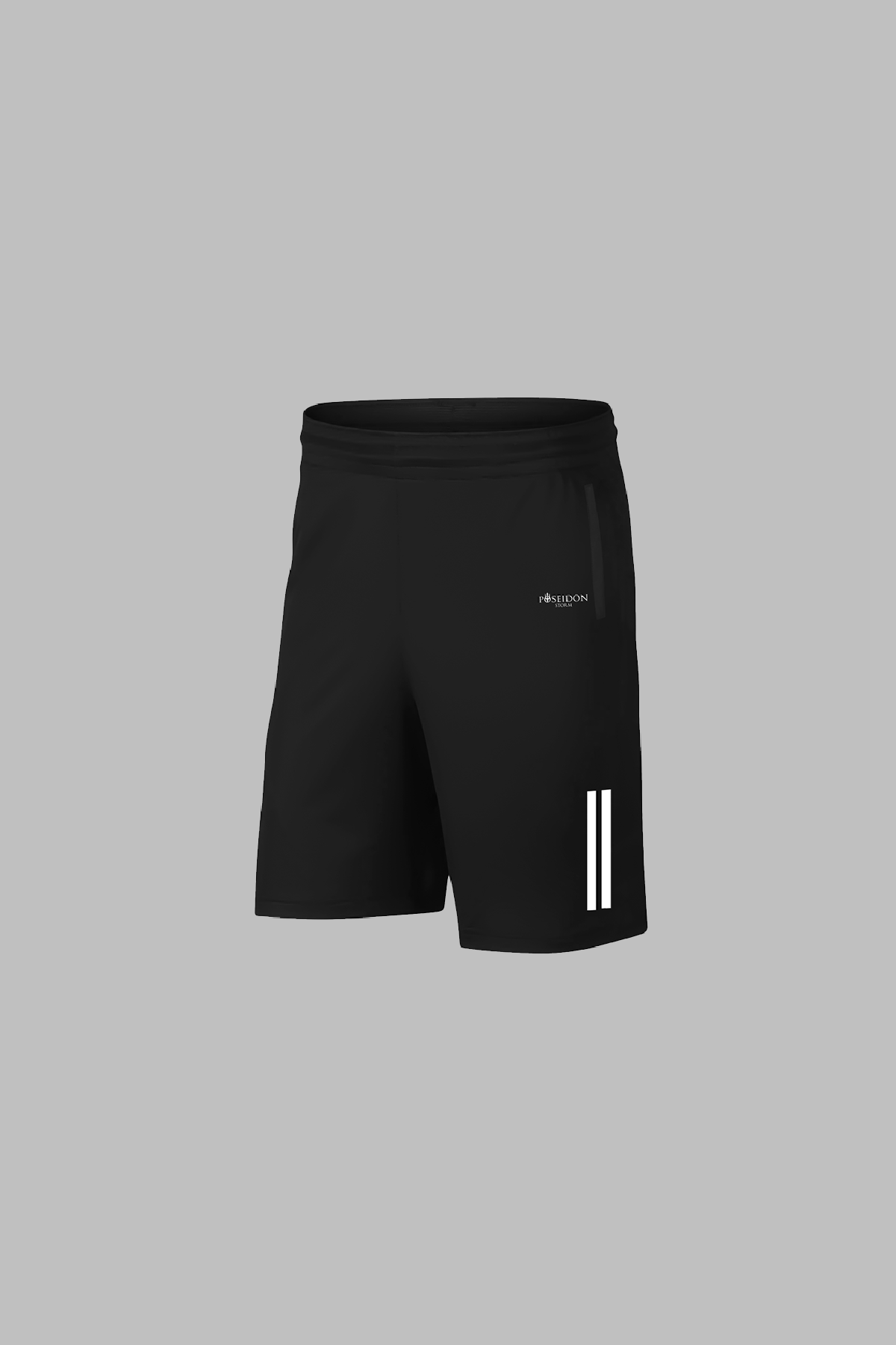 Erkek Mavi Dri-Fit Kumaş Antrenman ve Koşu için Konforlu Cepli Düz Tişört Şort Seti (S-3XL)