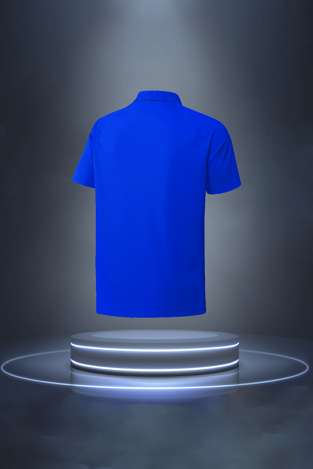 Erkek Mavi Vision Pro Kumaş Fit Kısa Kol T-shirt S-3XL