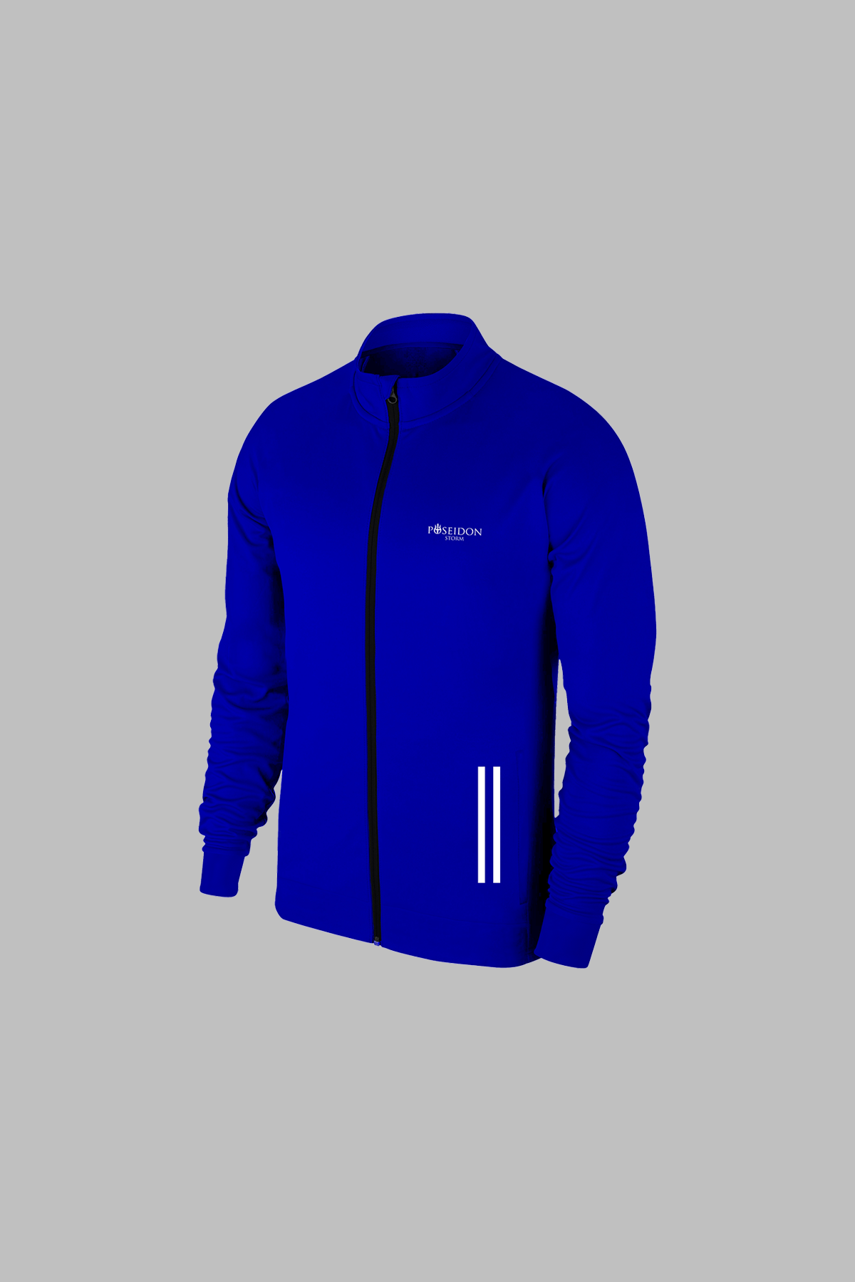 Erkek Mavi  Yeni Supra Penye Kumaş Rahat Fermuarlı Kapüşonlu Eşofman Alt Üst Set S-3XL
