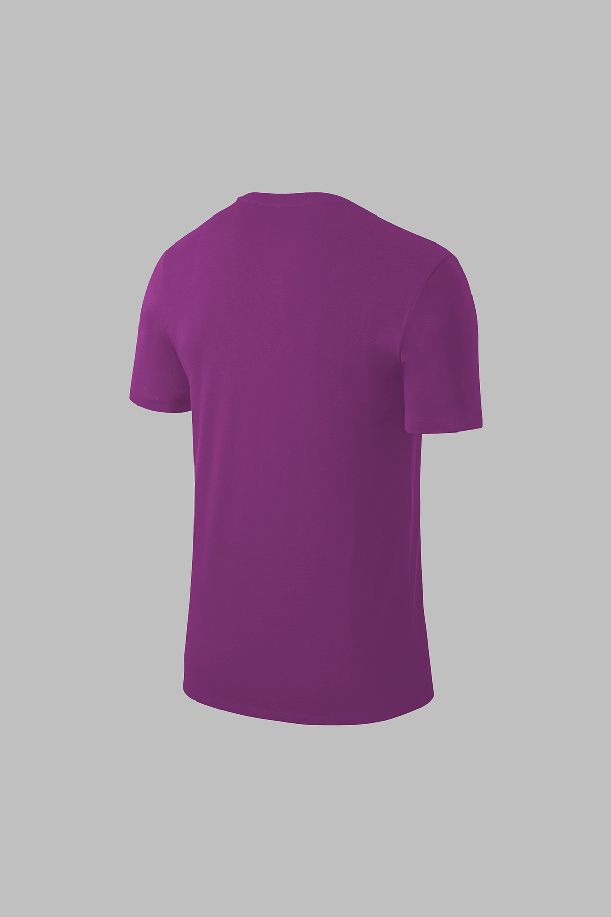 Erkek Mor Dri-Fit Kumaş  Baskısız Bisiklet Yaka Yürüyüş için Tshirt   S-3XL