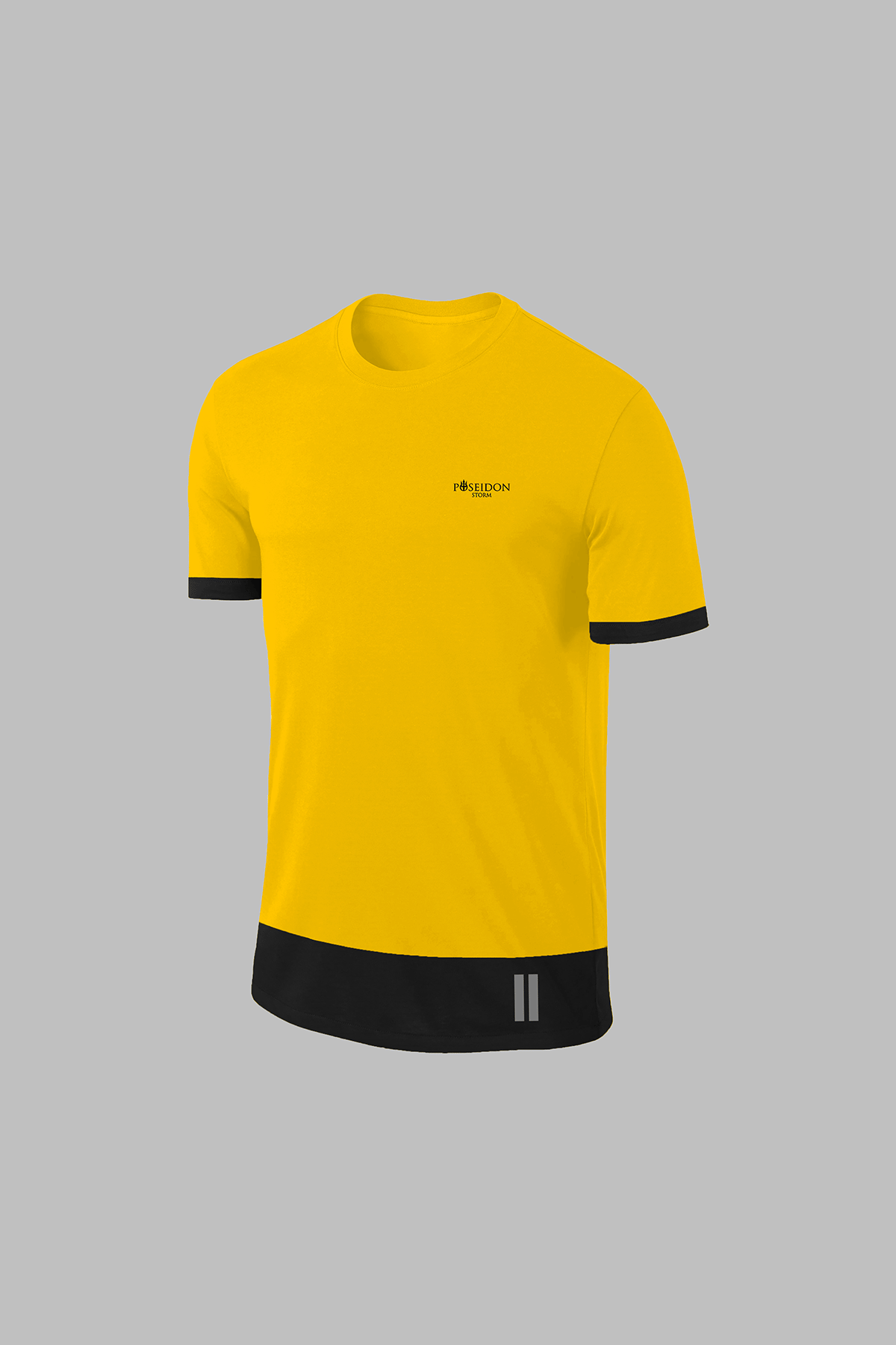 Erkek Sarı Dri-Fit Kumaş Baskısız Cepli Yuvarlak Yaka Kısa Kol Günlük Şık Tişört Şort Alt Üst İkili Set (S-3XL)